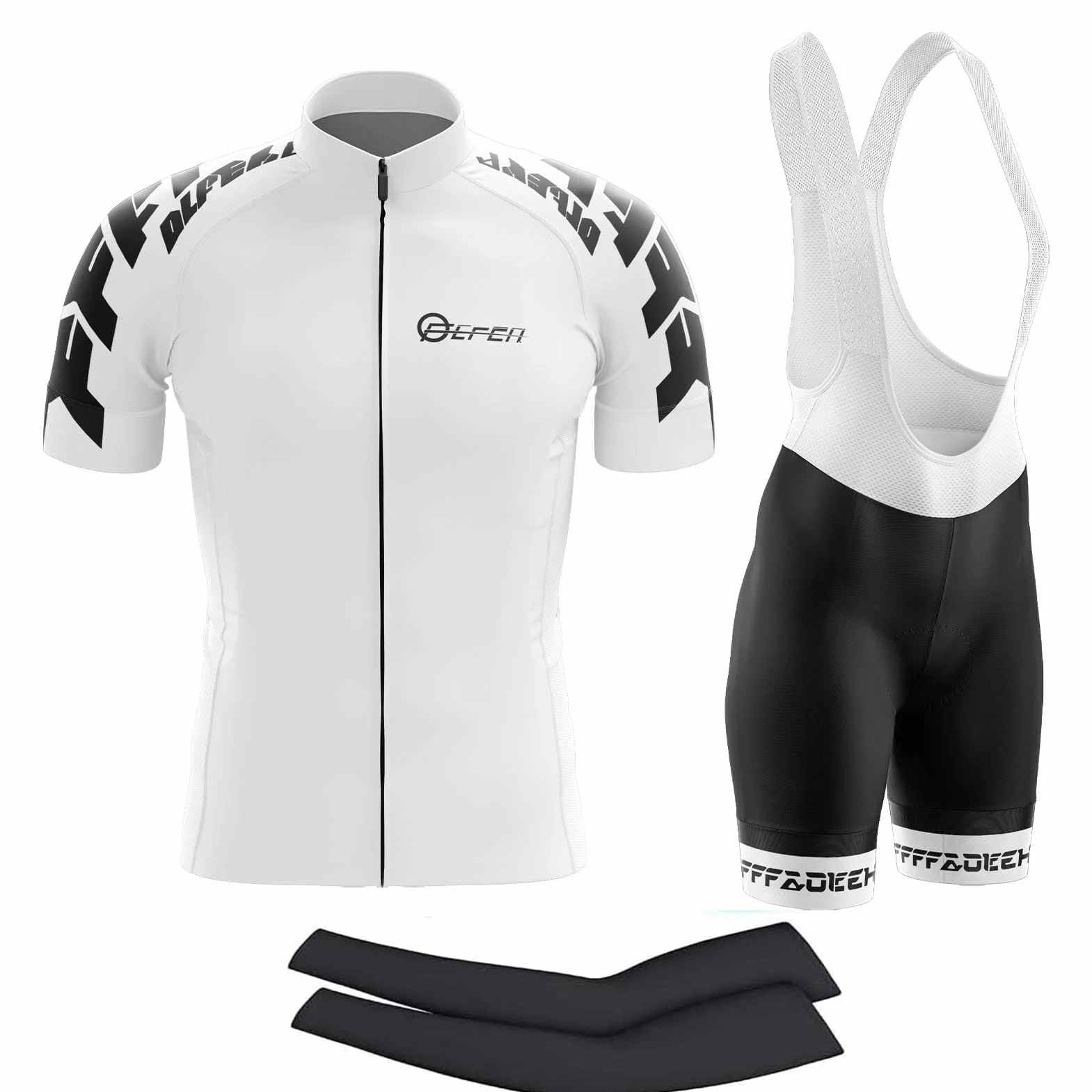 Męski letni strój rowerowy - 2024 koszulka kolarska z krótkim rękawem z żelowymi spodenkami 3D, zestaw spodenek na szelkach, oddychający, szybkoschnący, całodzienny zestaw odzieży rowerowej