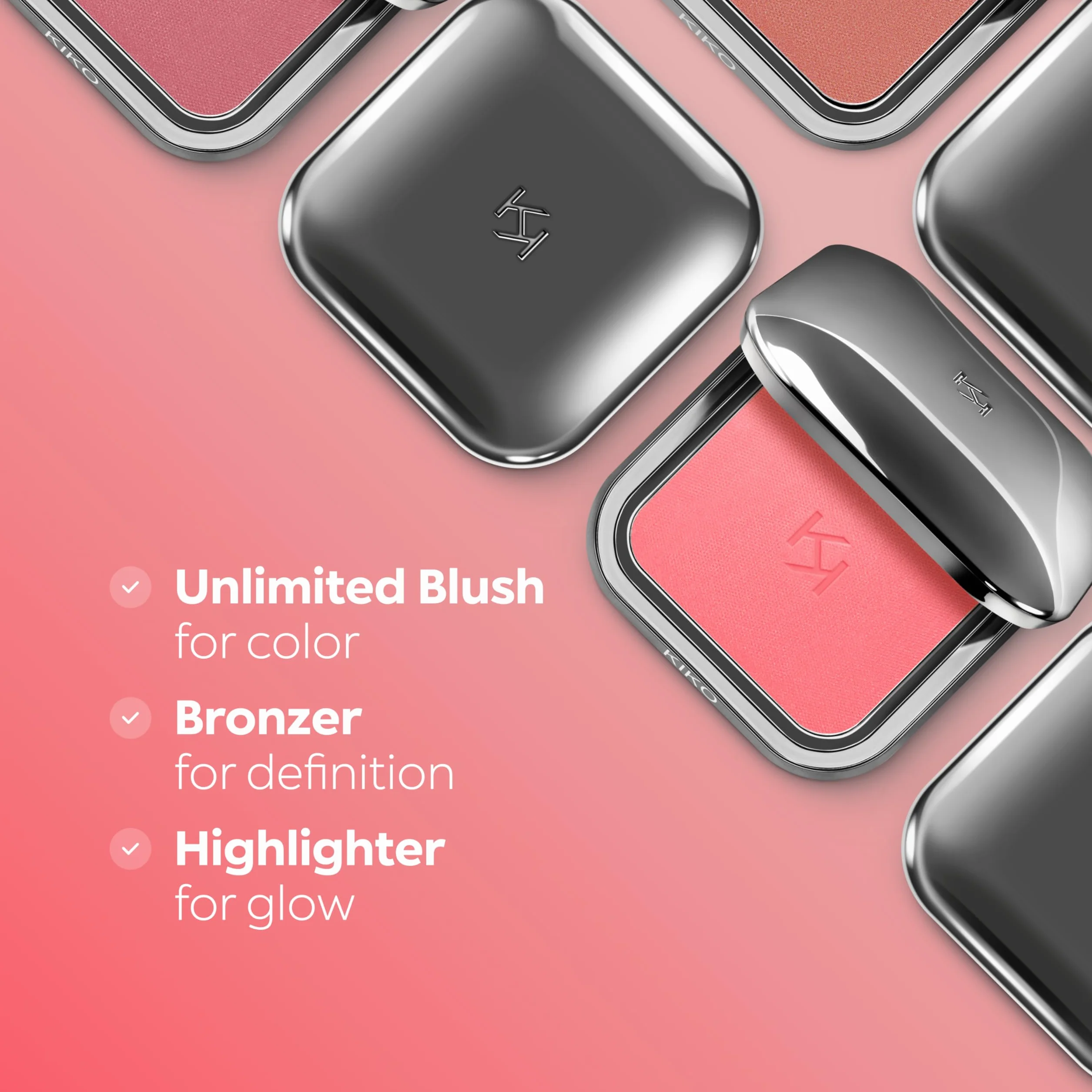 KIKO Milano Unlimited Blush 10, Róż W Pudrze O Wysokiej Trwałości Umożliwiający Stopniowanie Efektu