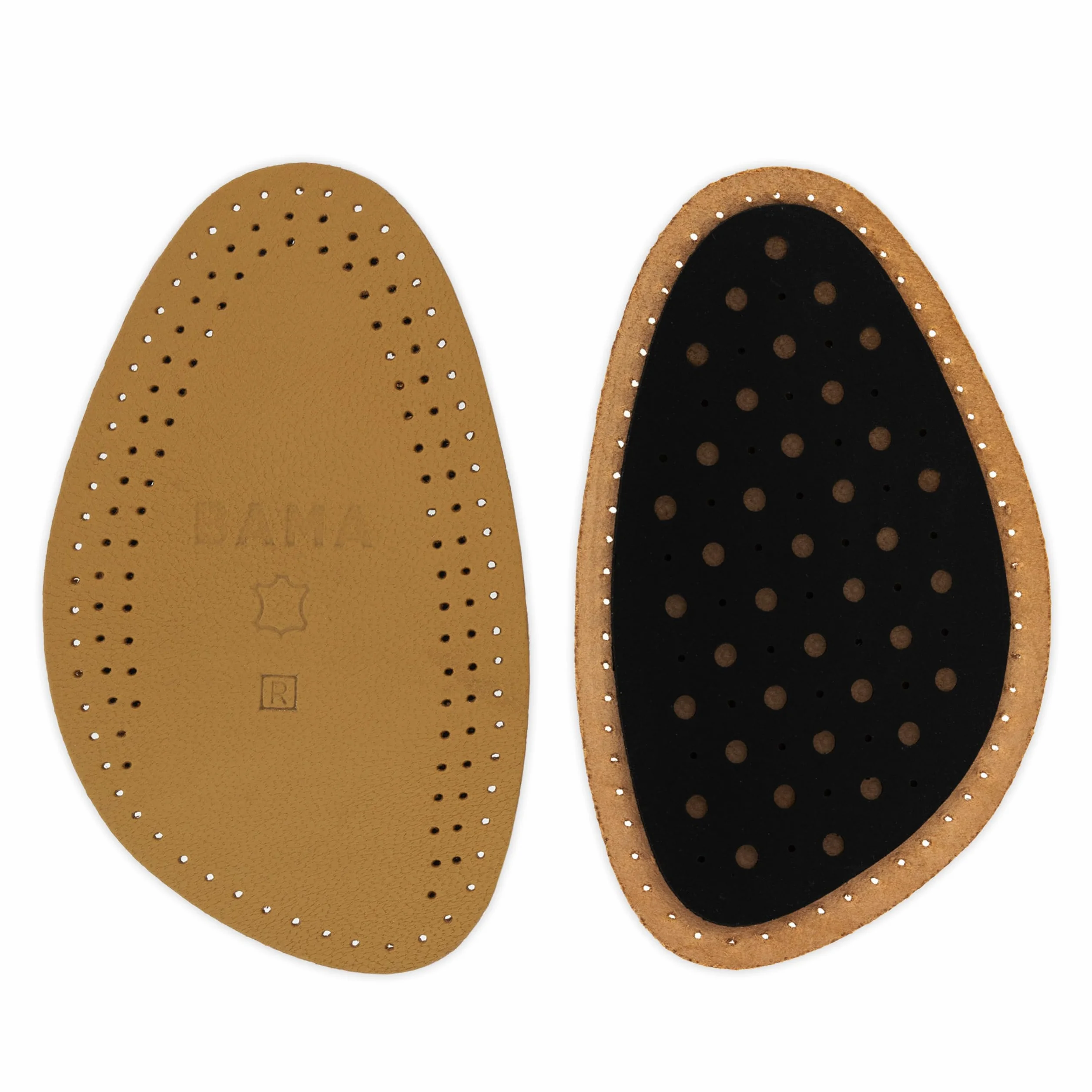 Półwkładki do Butów Bama Premium Leather 1/2 - Półwkładki do Butów Wkładki Amortyzujące z Węglem Aktywnym 1 Para - 40/41 EUR