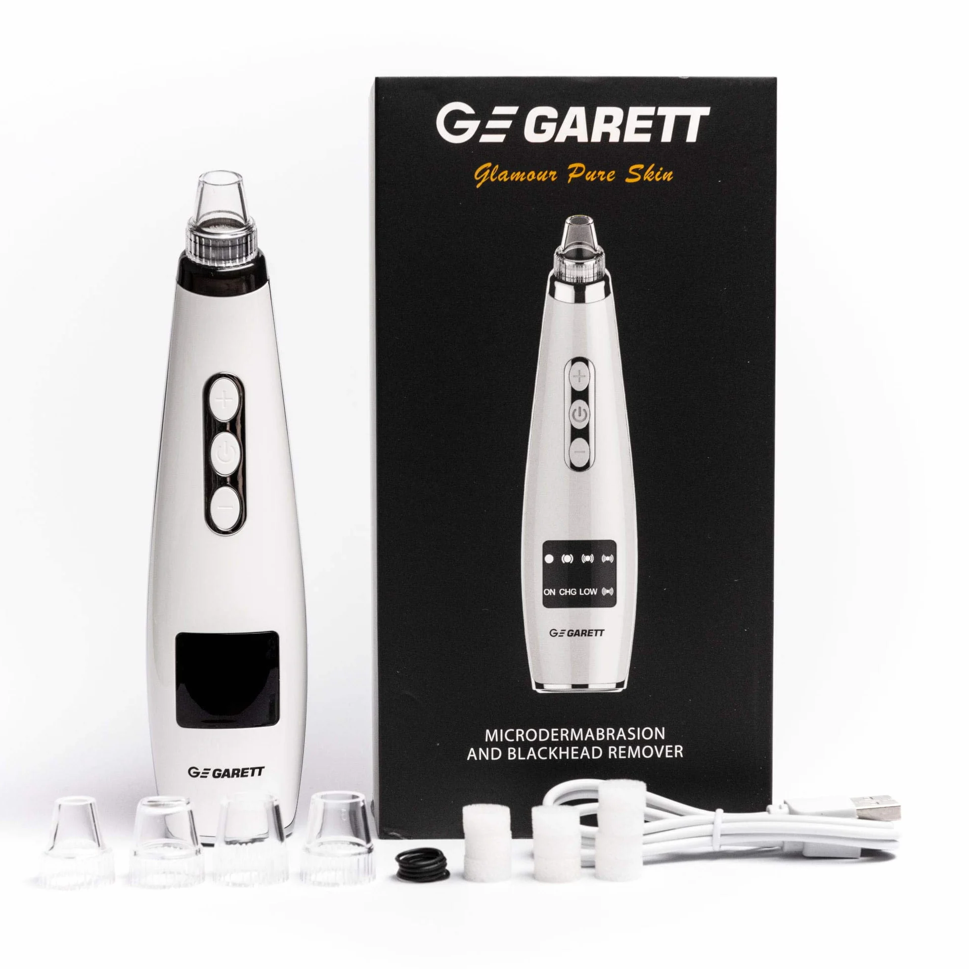 Urządzenie Do Mikrodermabrazji Garett Glamour Pure Skin,Czarny, Biały