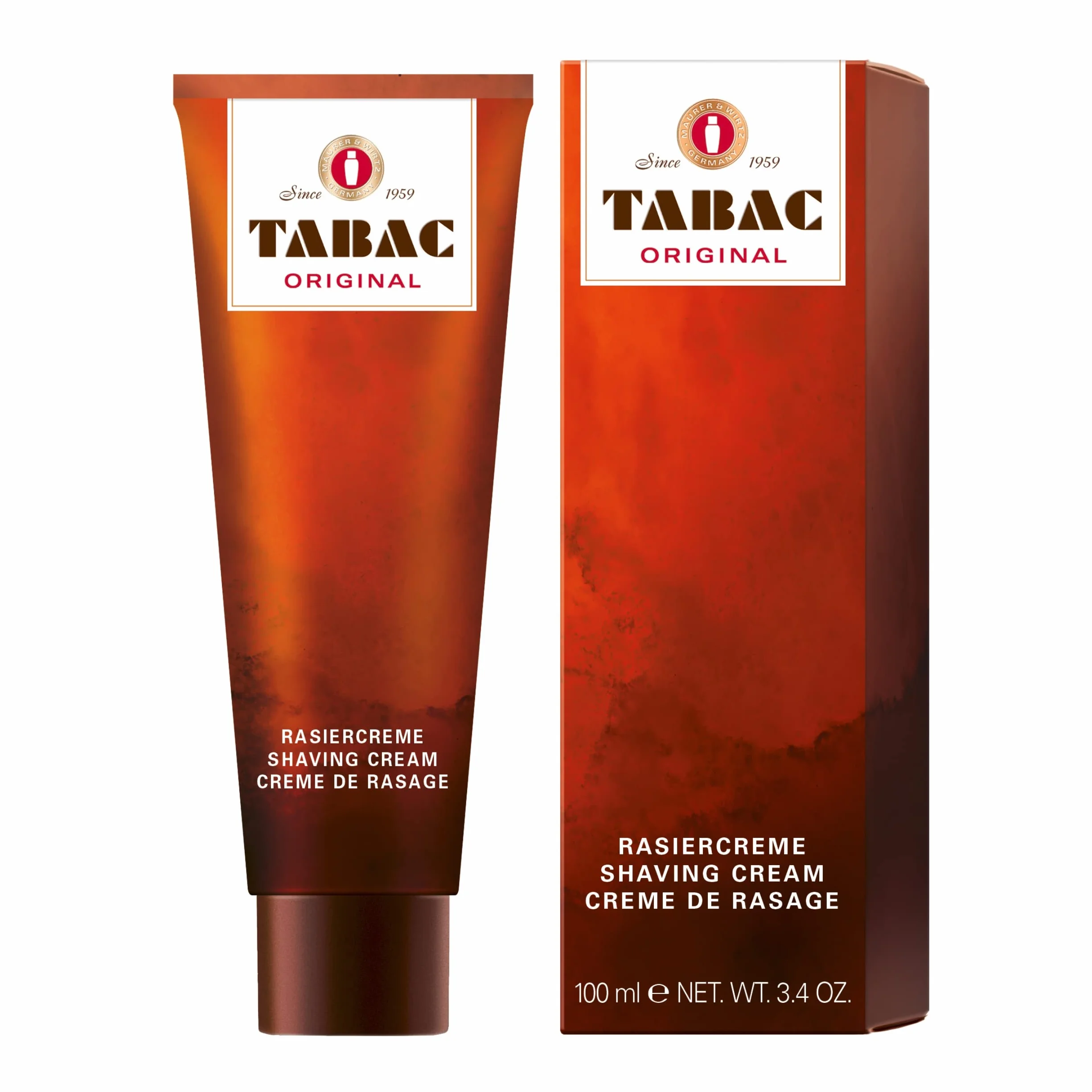 Tabac® Original krem do golenia o niepowtarzalnym zapachu firmy Tabac Original – optymalne przygotowanie do gruntownego golenia na mokro – oryginalny produkt od 1959 roku | 100 ml
