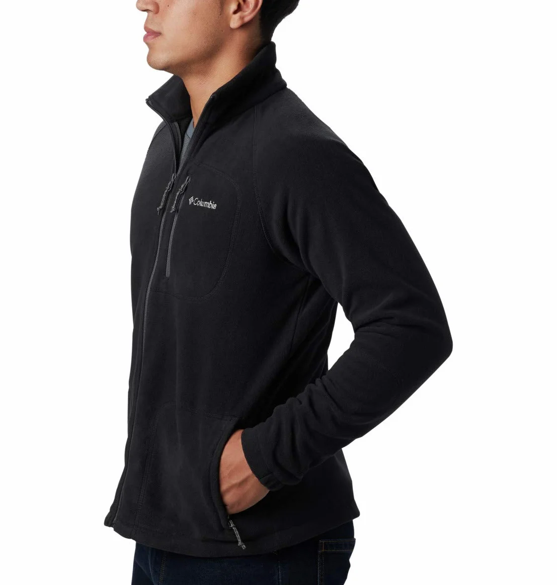 Columbia Fast Trek 2 Full Zip Fleece, Kurtka polarowa Mężczyźni, Black, M