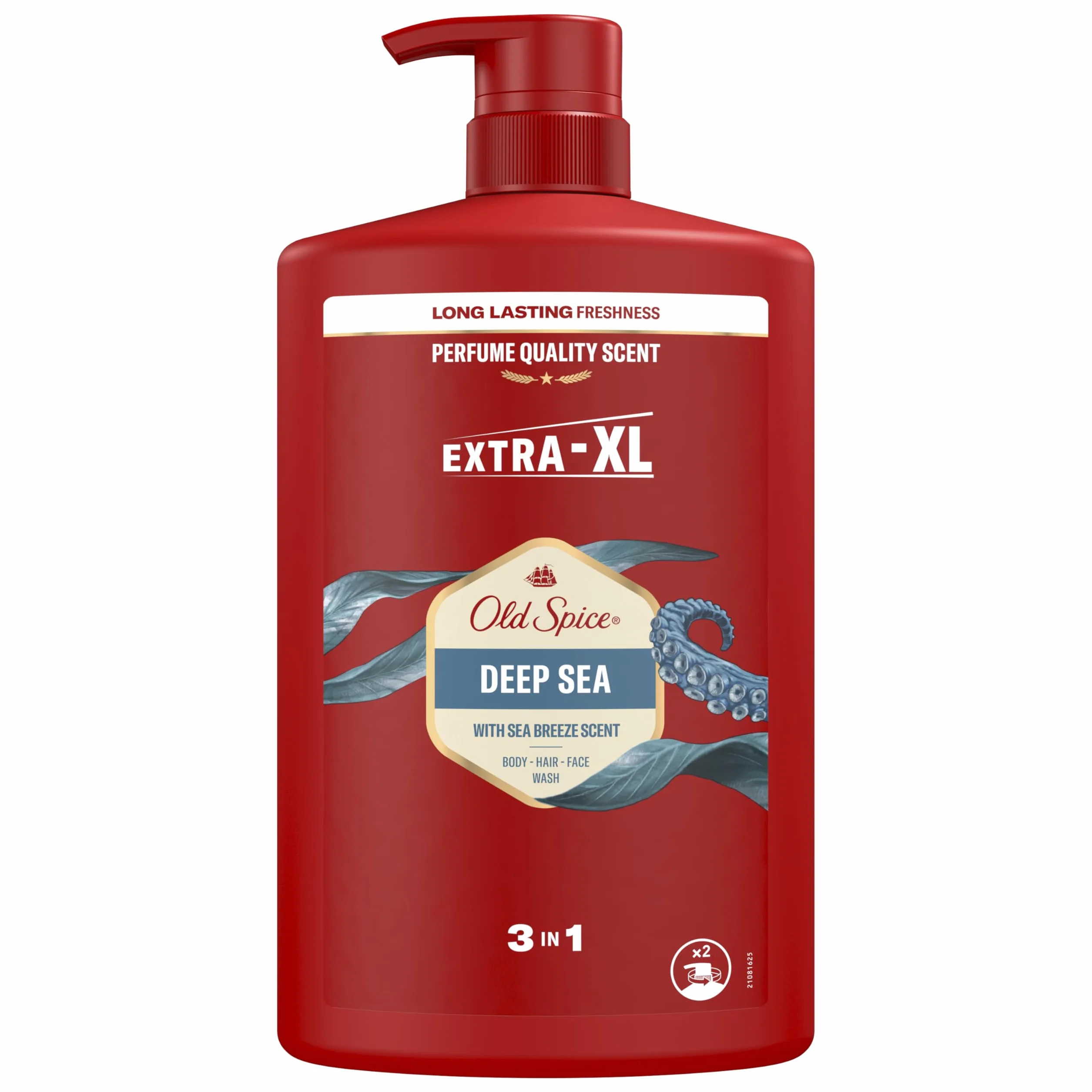 Old Spice Deep Sea Żel pod prysznic i szampon dla mężczyzn 1000ml, uniwersalna formuła 3 w 1 do mycia ciała, włosów i twarzy, długotrwała świeżość, głębokie oczyszczanie