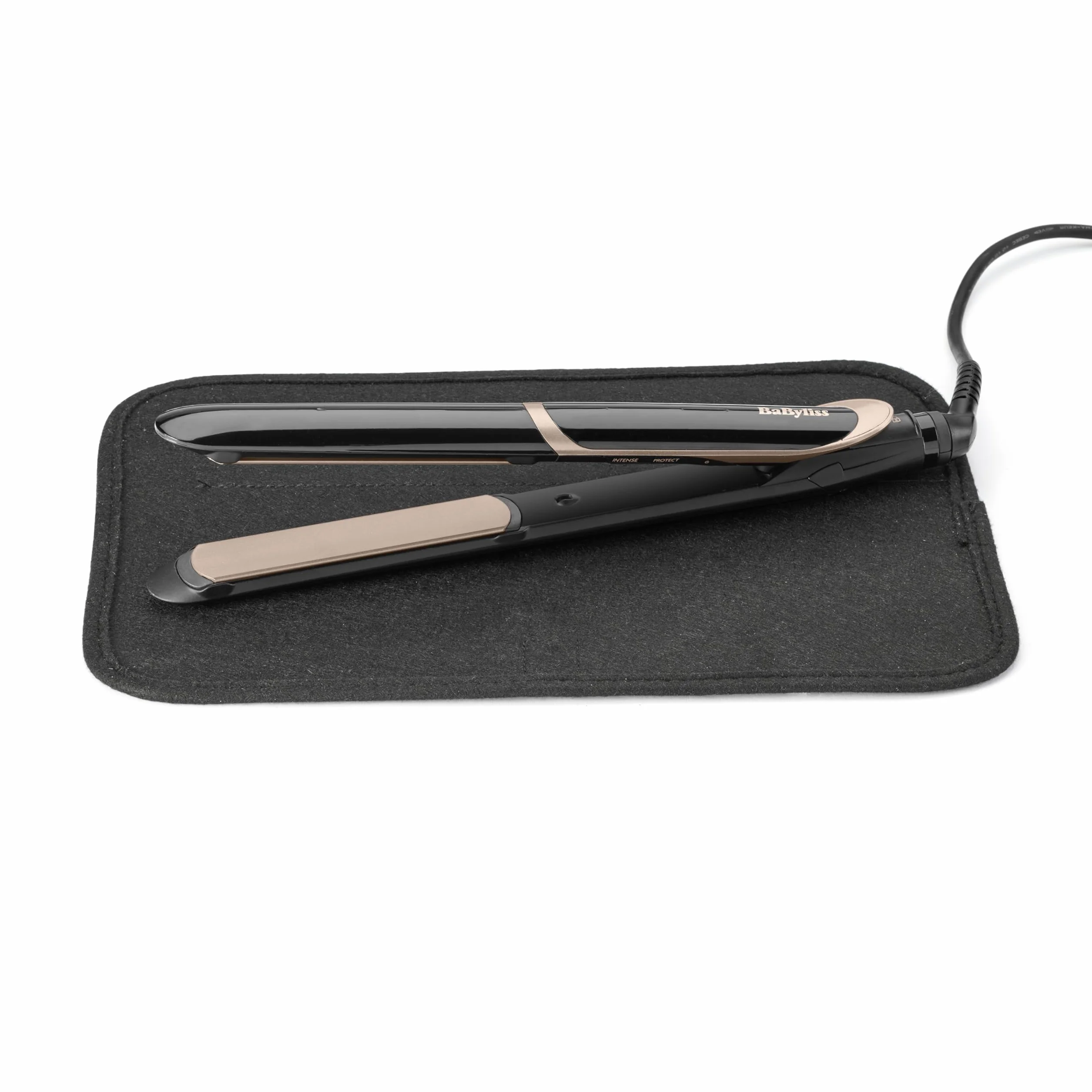 Prostownica BaByliss Super Smooth - jonizacja zapobiegająca puszeniu się włosów, mata, ceramiczne płytki do gładkiej stylizacji, szybkie nagrzewanie, 6 ustawień temperatury od 140°C do 235°C, ST393E