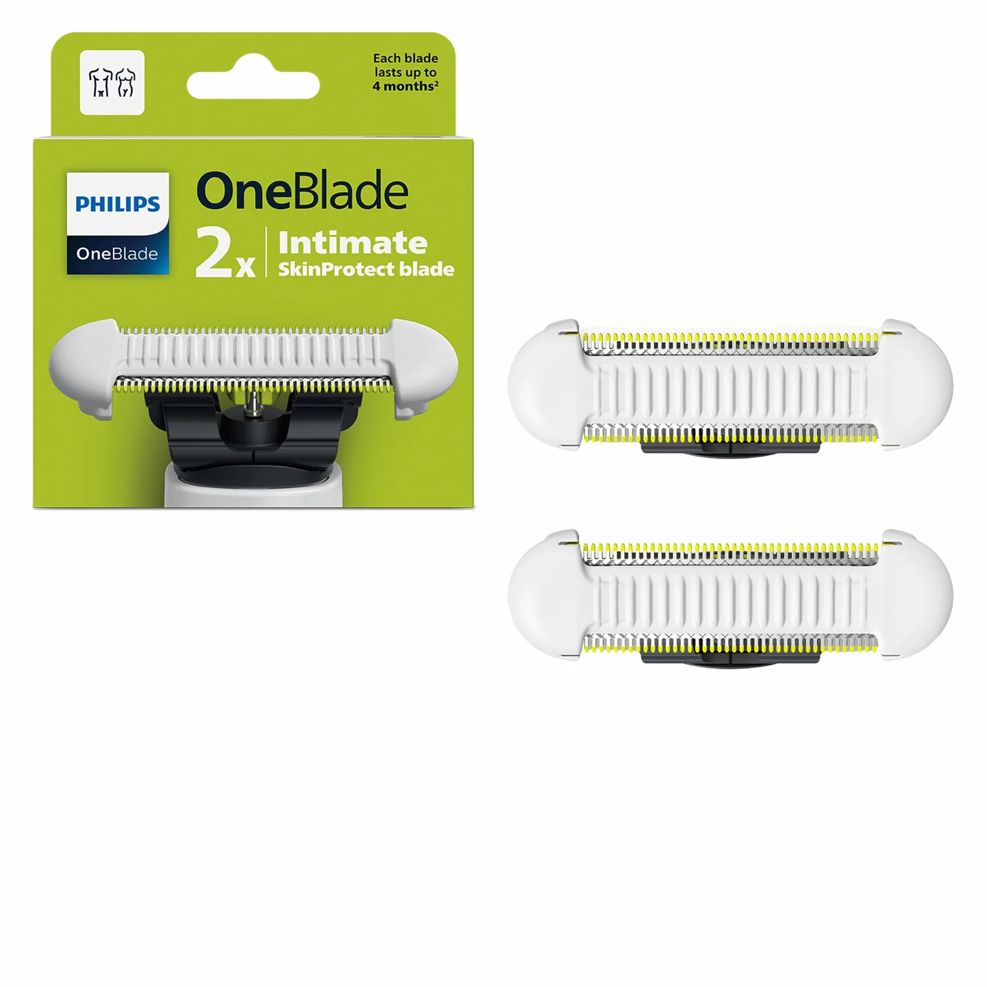 Philips Oneblade QP229/50 Ostrza Golarki, Biały, 2 szt.