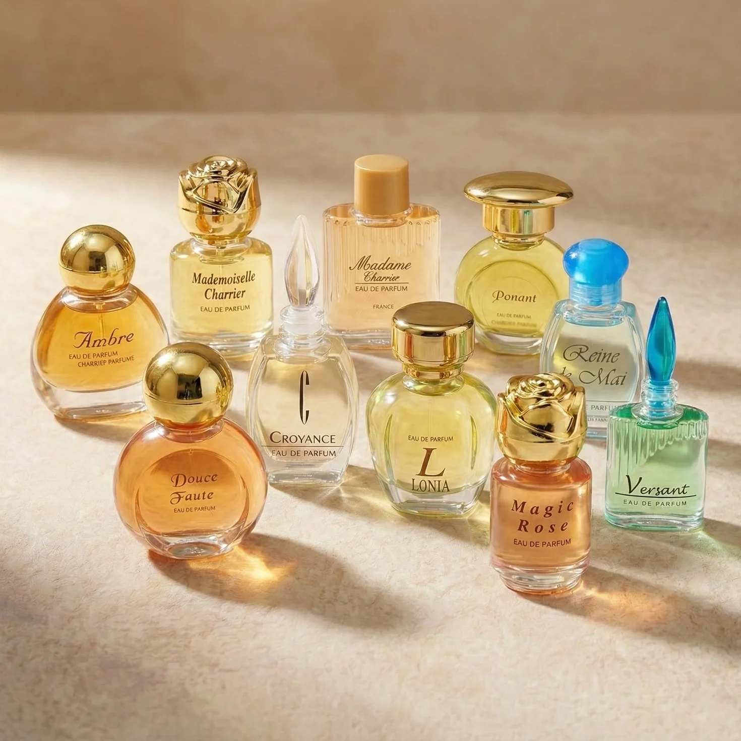 Top Ten Gift Set of 10 Eau de Parfums Miniatures Total 53,7 ml