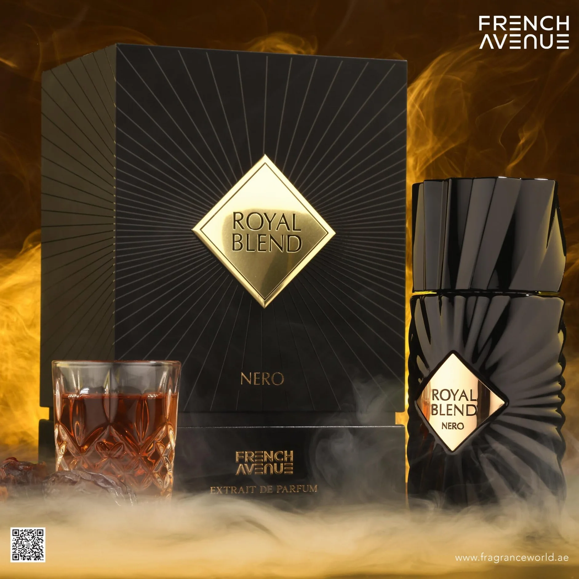 Royal Blend Nero, Extrait de Parfum, Fragrance World, Unisex, 100 ml