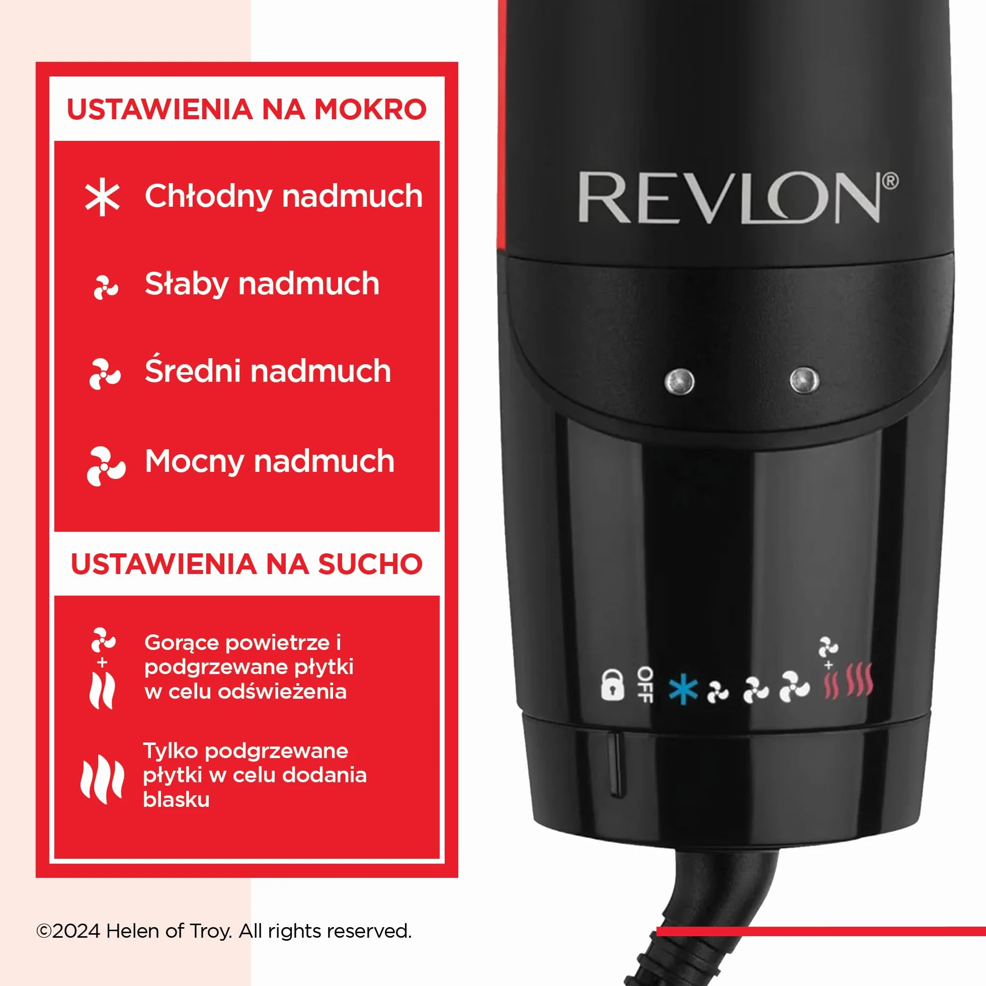 Revlon One-Step Air Straight 2-in-1 Dryer & Air Straightener | Dry & straighten with hot air without extreme heat, Optional Shine Boost with heated teeth & plates infused with Argan oil | RVDR5330UK