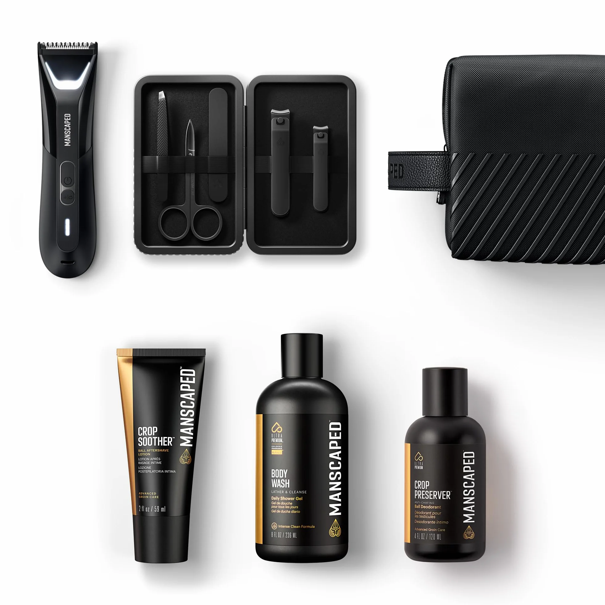 MANSCAPED Premier Pack 5.0 ULTRA Męski trymer do pachwiny i ciała z The Lawn Mower 5.0 ULTRA