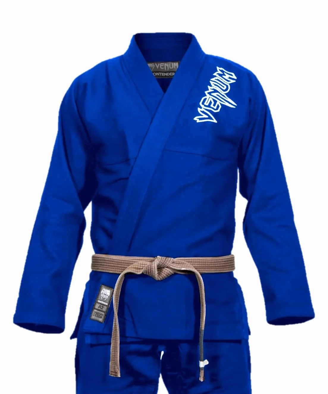 Venum Męski kombinezon Contender 2.0 brazylijski Jiu Jitsu Gi, niebieski, A3