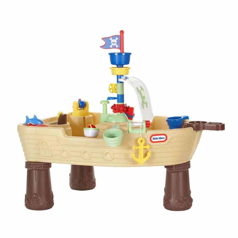 Little Tikes Statek Piracki Kotwica - Zestaw Do Wodnej Zabawy Dla Dzieci - Bezpieczny i Przenośny - Zachęca Do Kreatywnej Zabawy