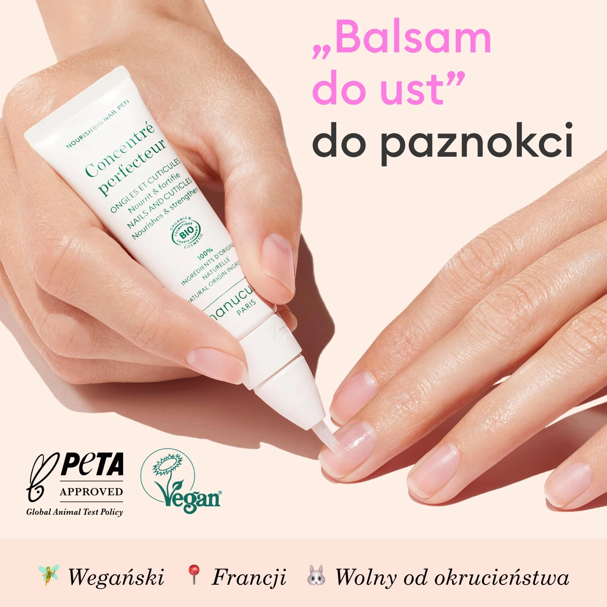 Manucurist Concentré Perfecteur pisak do manicure – Pielęgnacyjny pisak do paznokci i skórek, nawilżający, wzmacniający – Leczenie naprawcze paznokci uszkodzonych, prążkowanych, łamliwych – Wzmacniacz