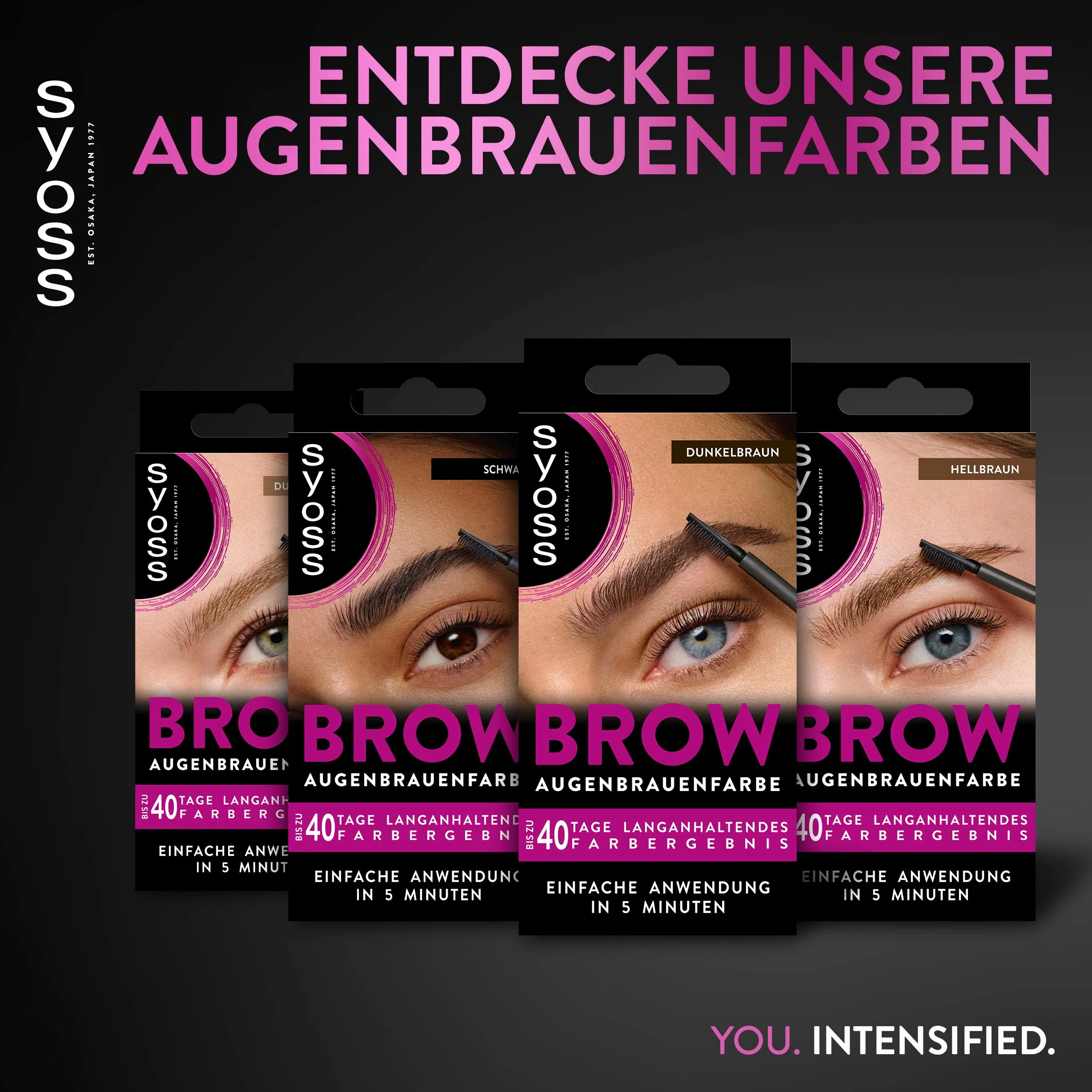 Syoss Farba do Brwi Ciemnobrązowy 17 ml
