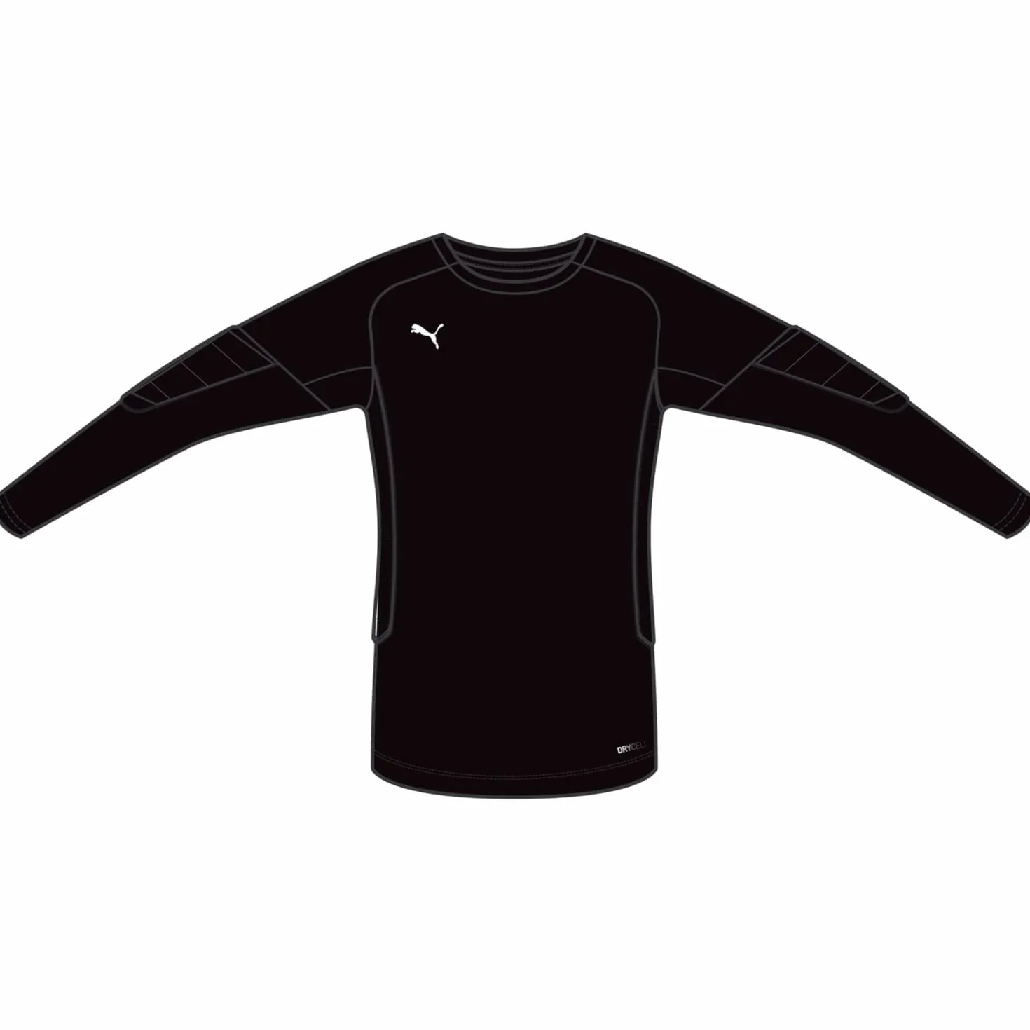 PUMA Gk Padded Shirt Jr. Koszulka bramkarza chłopca, Puma Czarna, 12 lat