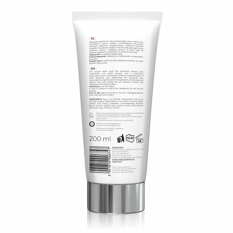 APIS Arbuzowy peeling do ciała z lawą wulkaniczną