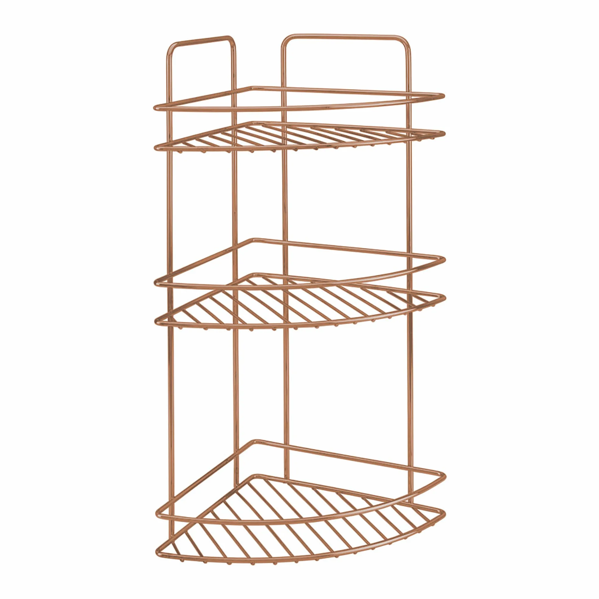 Metaltex RINCONERA 3 Alturas Reflex Copper regał narożny, metal, miedź, 23 x 23 x 53 cm
