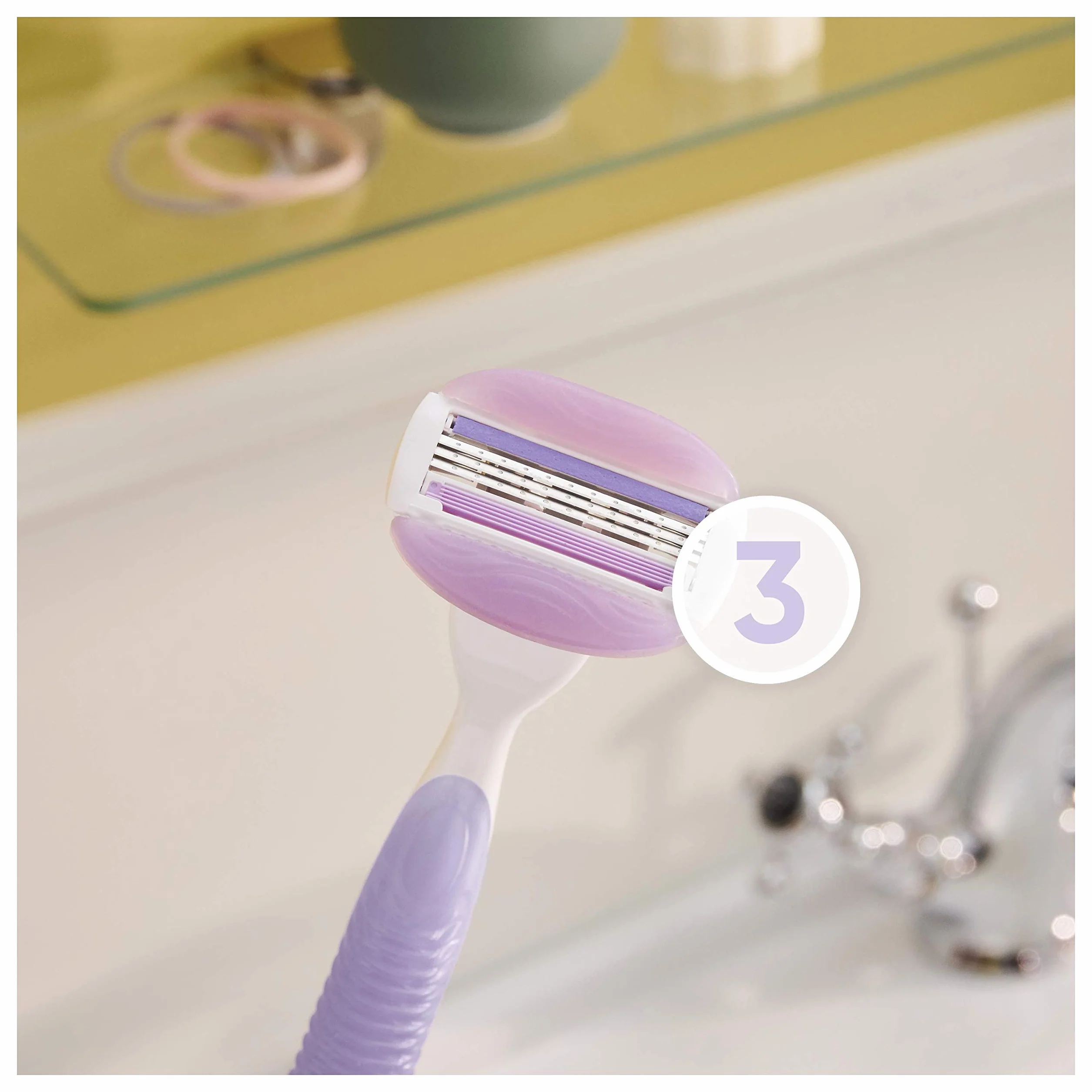Gillette Venus Comfortglide Breeze Wkłady do maszynki do strzyżenia dla kobiet, 8 sztuk, wkłady do miękkiej, dokładnej i trwałej depilacji
