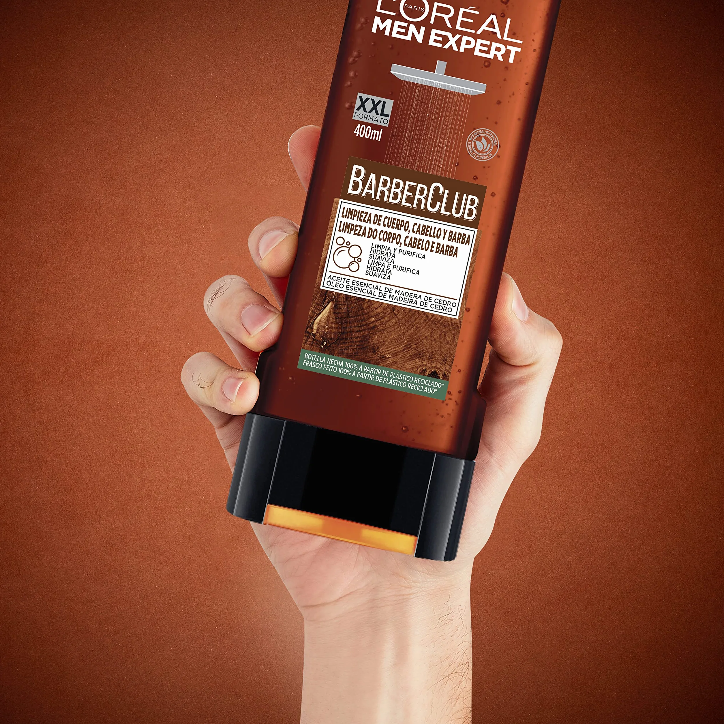 L'Oréal Paris Men Expert Pack Barber Club do pielęgnacji brody dla mężczyzn z woskiem do mocowania + krem nawilżający do brody + żel pod prysznic