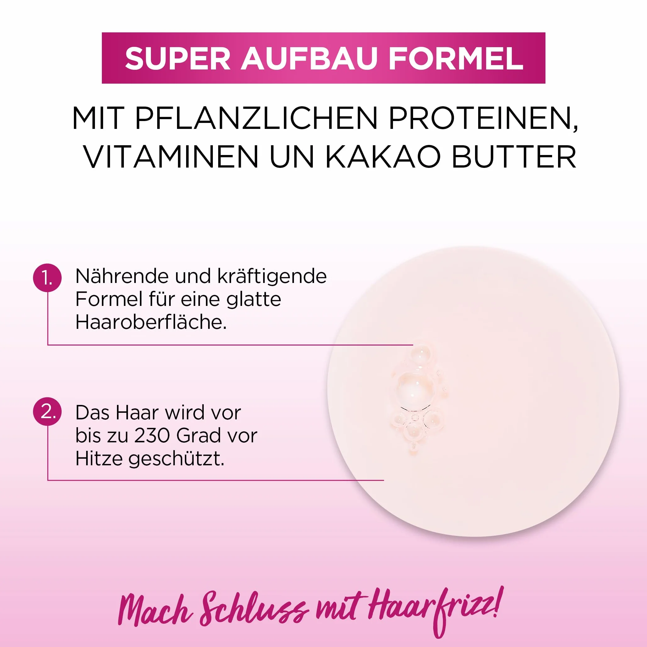 LOréal Paris Elvital - Bezsilikonowe serum do włosów, ochrona cieplna dla długich i niesfornych włosów, olejek do włosów z białkami roślinnymi i masłem kakaowym, serum