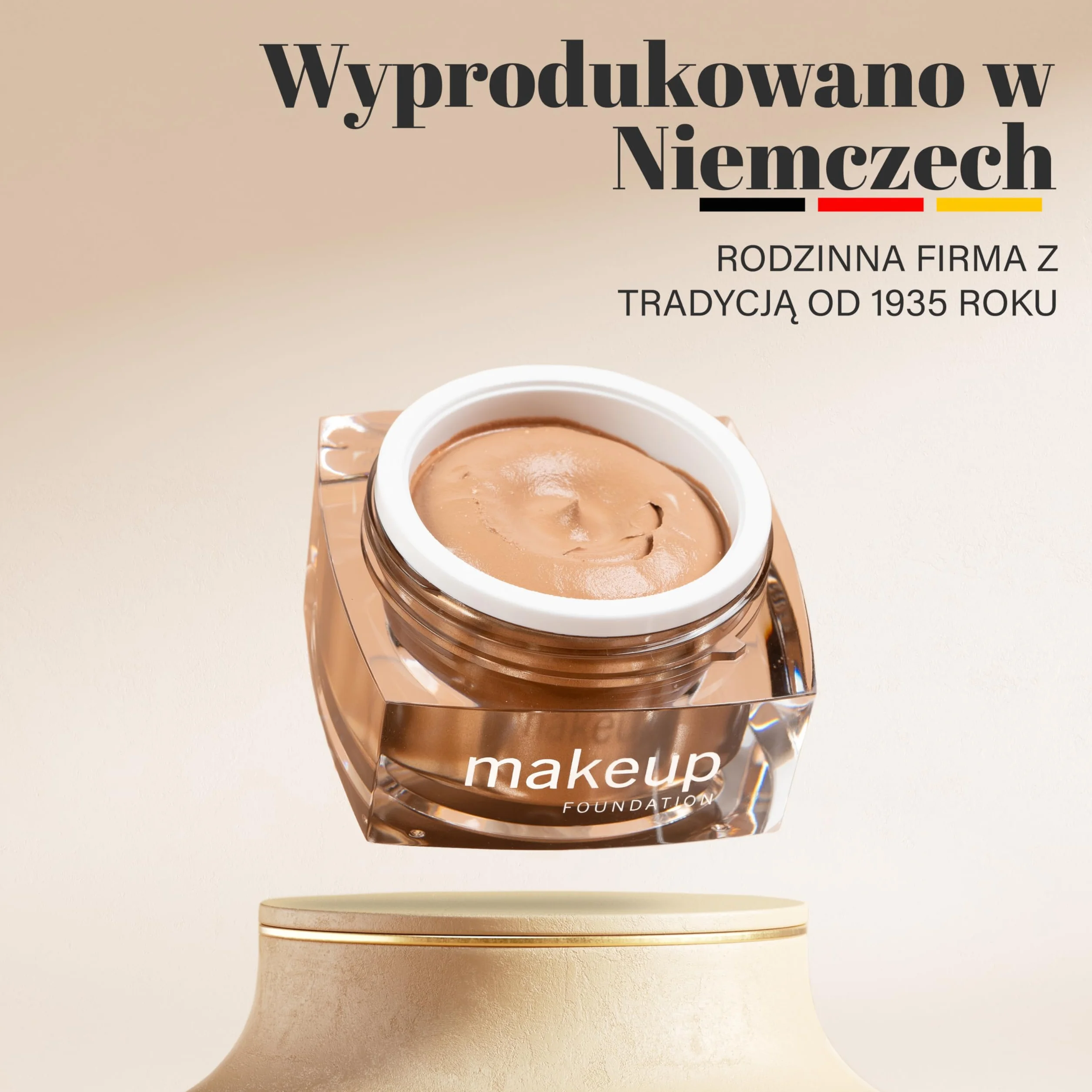 EGYPT-WONDER® Makijaż w musie (30 ml) – 4 w 1: podkład, korektor, makijaż i puder – Beauty Cream dla gładkiej twarzy – kosmetyki do nieskazitelnej cery w jednym kroku!