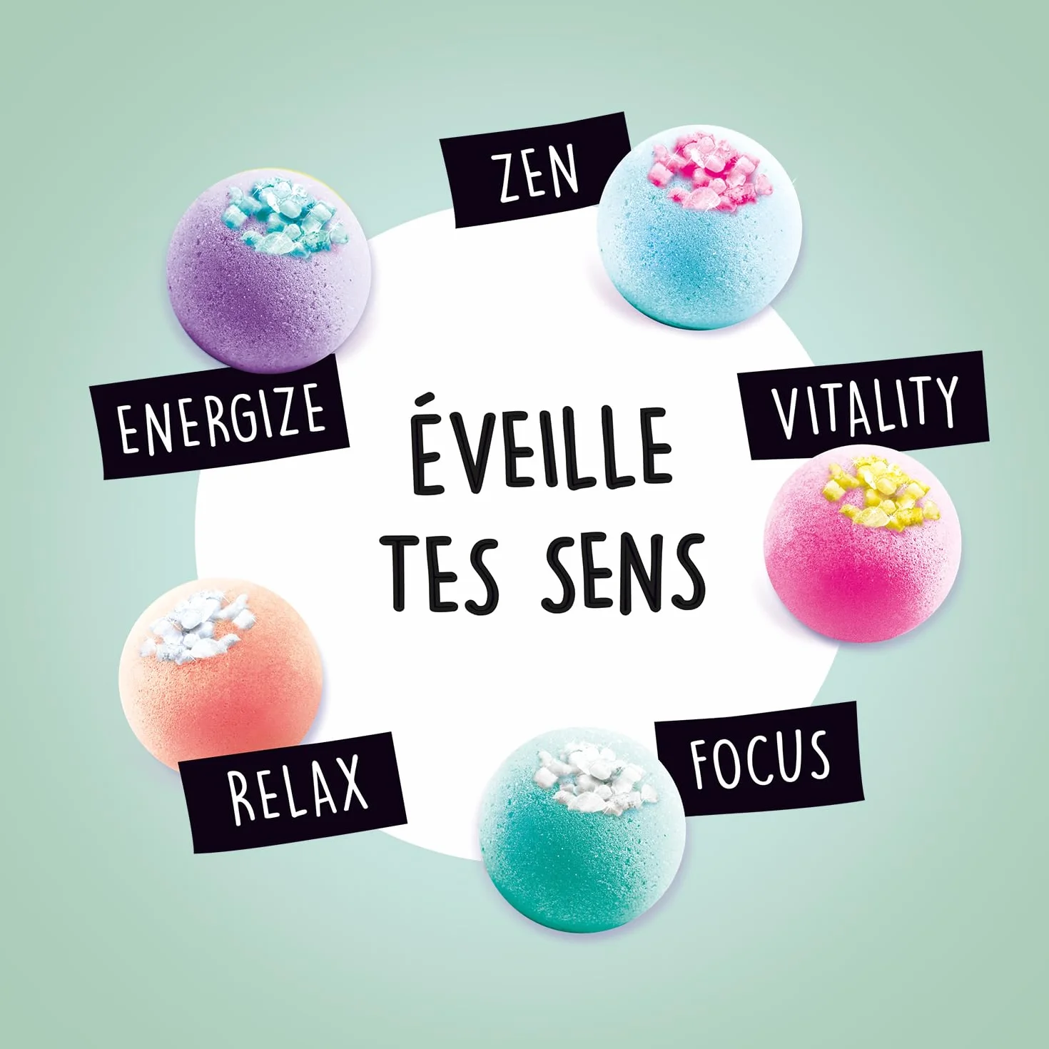 Canal Toys - Tak Bomb DIY-Zestaw do tworzenia 3 musujących kulek do kąpieli - Aromaterapia Bath 3 Pack-BBD 039, Wielokolorowy