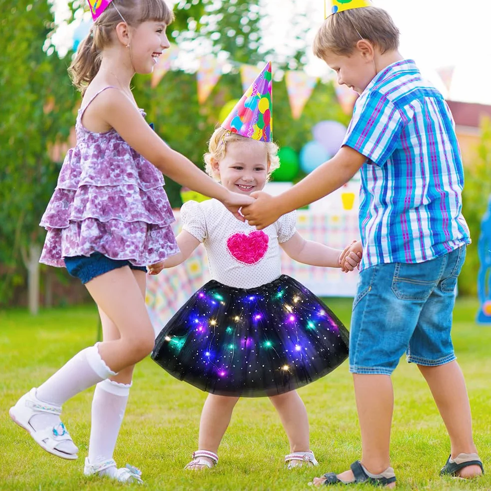 Spódnica tiulowa dla dzieci, tutu z podszewką, dla dzieci, nastolatków, na imprezę tutu, na Boże Narodzenie, karnawał, Halloween, urodziny, imprezę, Halloween, 30 cm