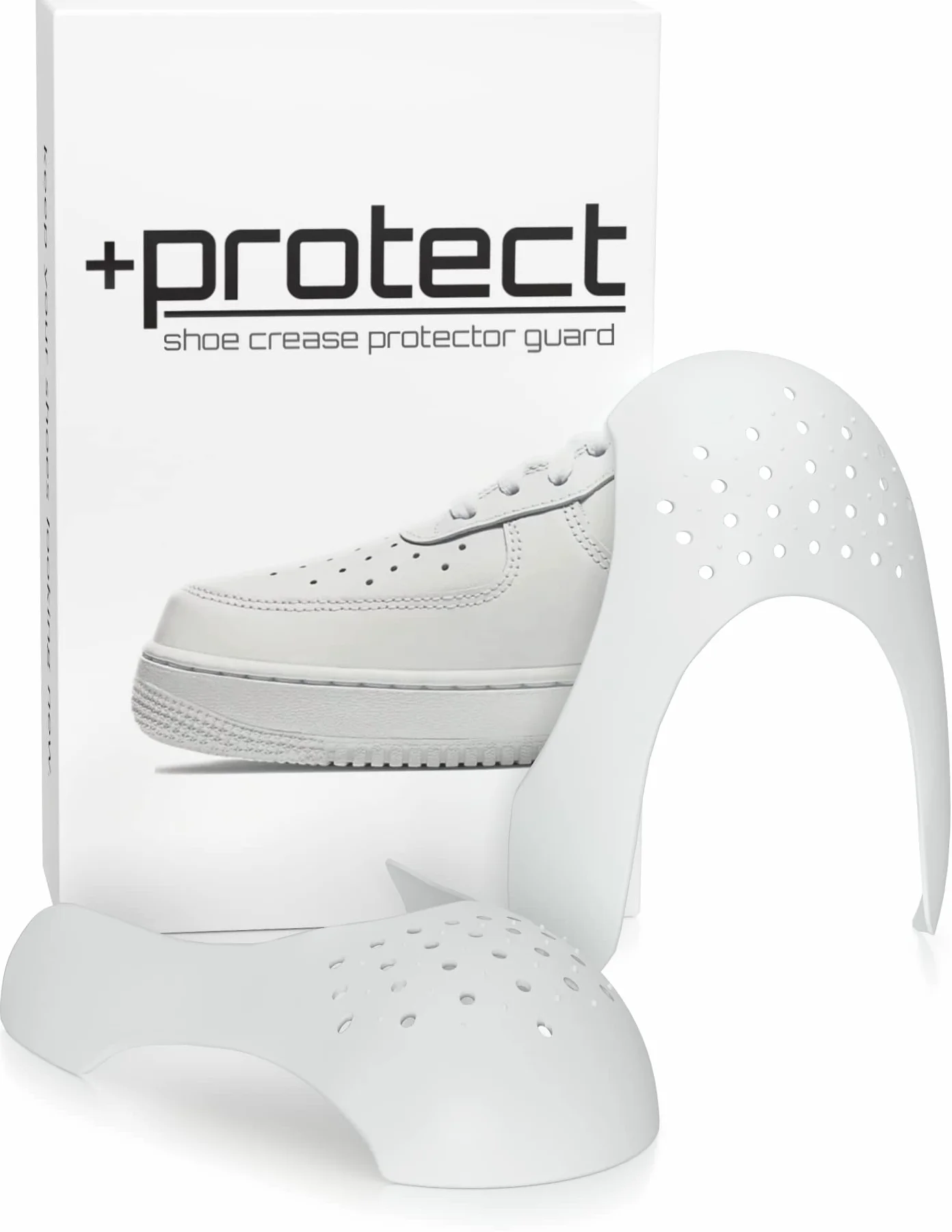 + Protect | Ochraniacze na zagniecenia butów do trampek: Air Force 1, Jordans i więcej – 2 pary