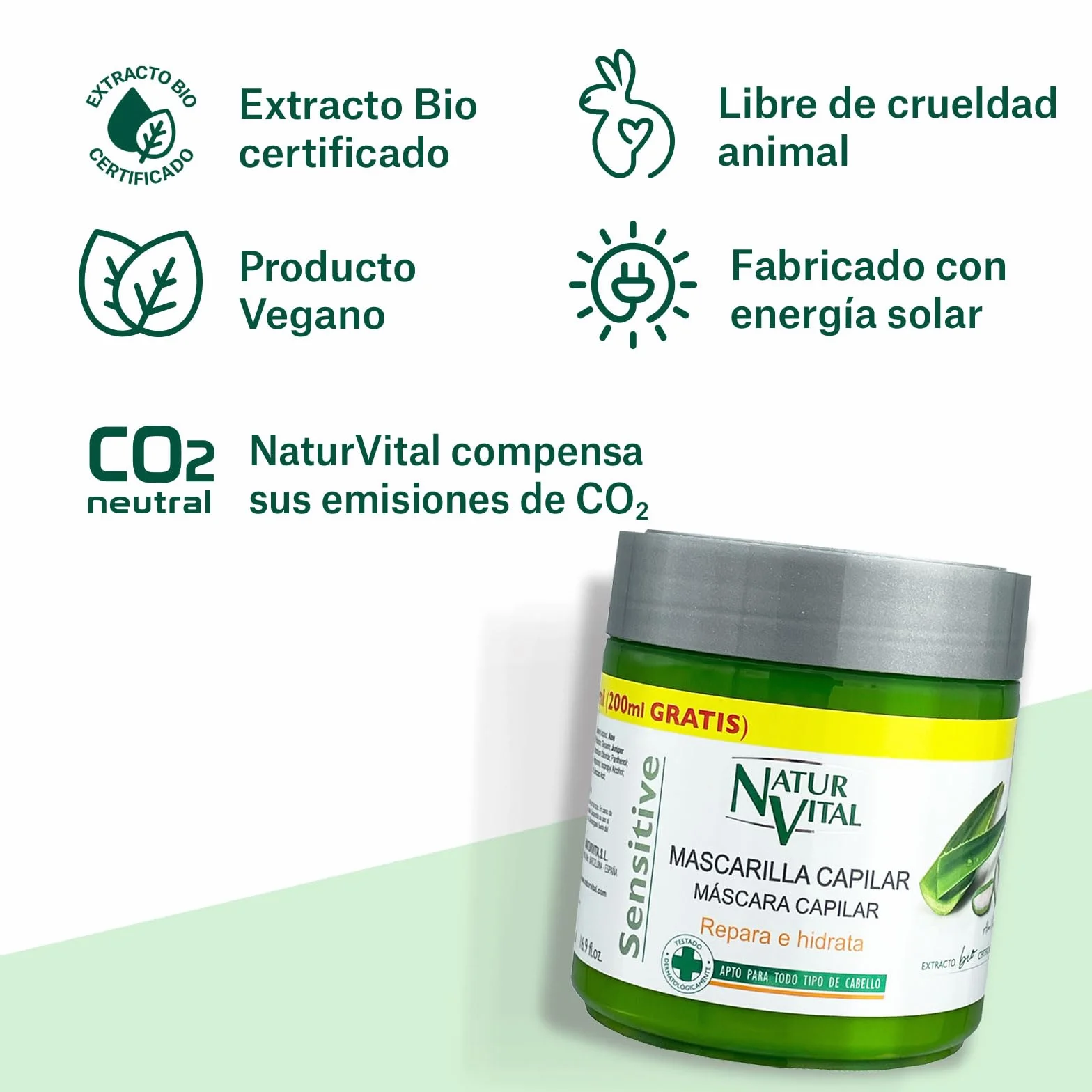 Naturaleza Y Vida, Mascarilla de pelo - 500 ml.