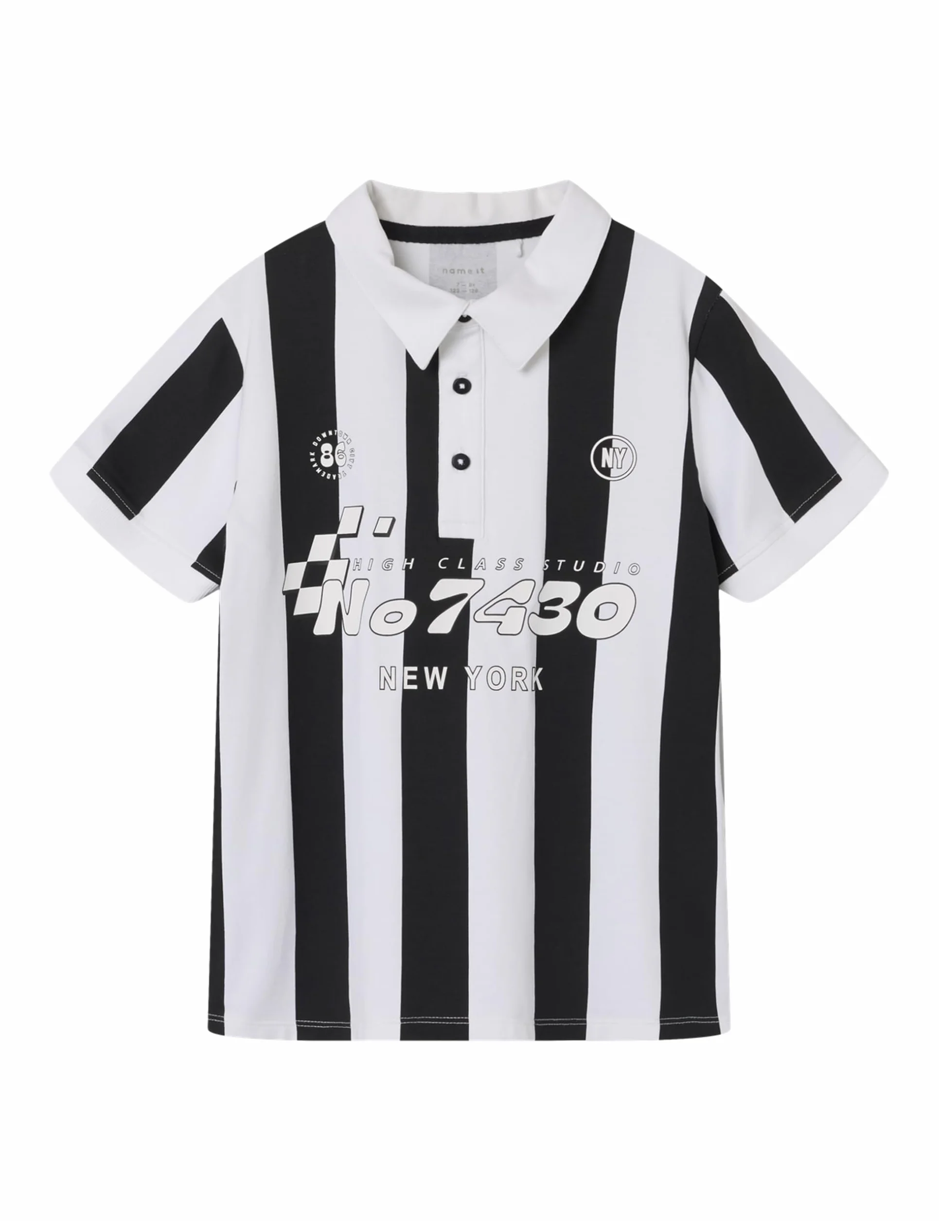 NAME IT Boy koszulka polo regular fit, Bright White, 134-140