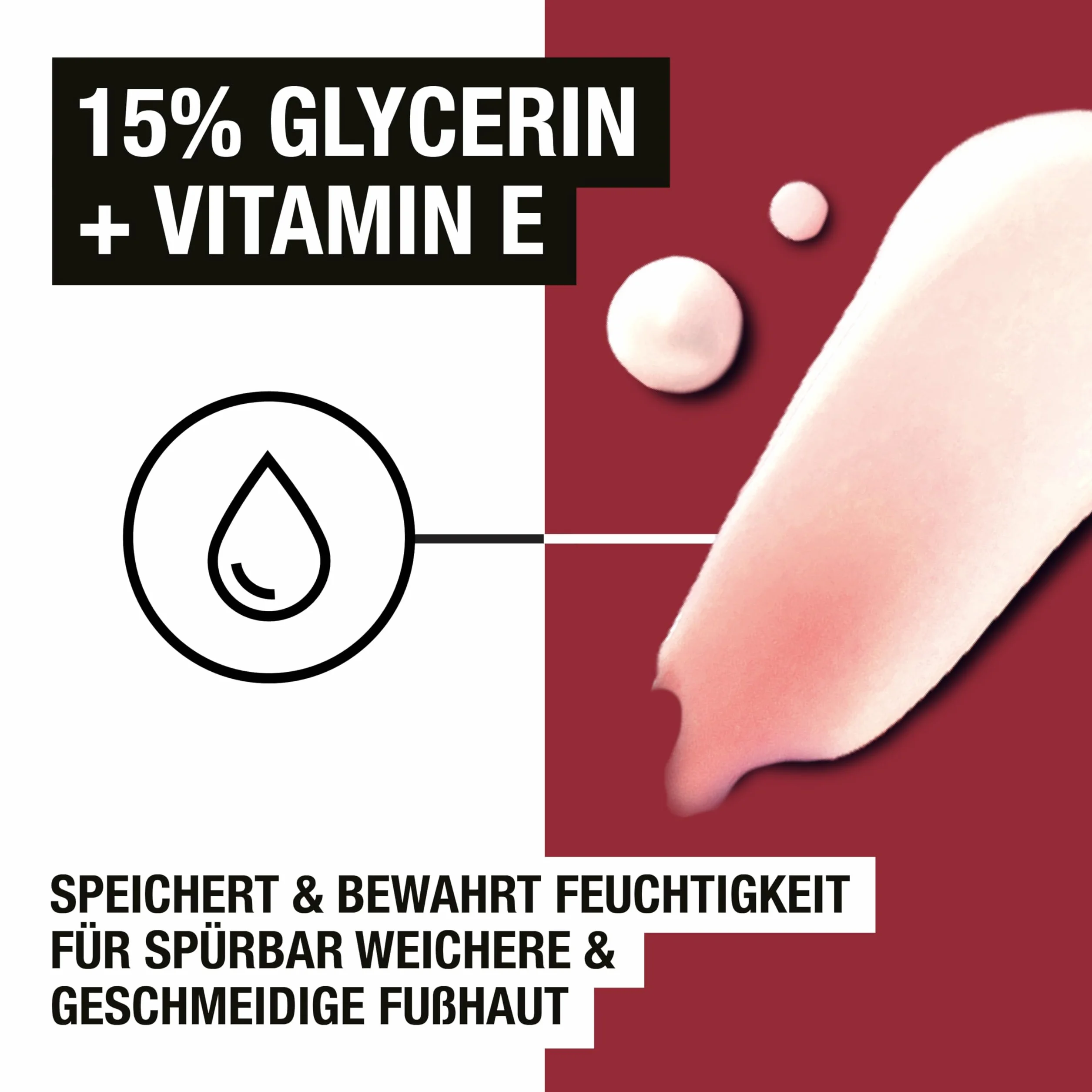 Neutrogena Norweska formuła natychmiast wchłaniający się krem do stóp (100 ml) do normalnych i suchych stóp, nawilżający krem do pielęgnacji stóp z 15% gliceryną + witaminą E