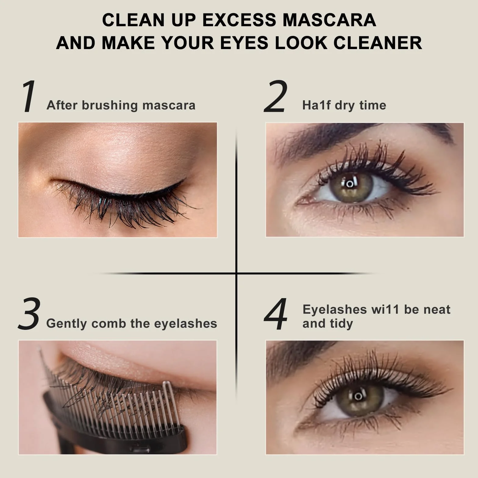 Wałki do włosów grzebień do rzęs, Docolor Make-up Mascara aplikator do brwi szczotka do pielęgnacji brwi narzędzie