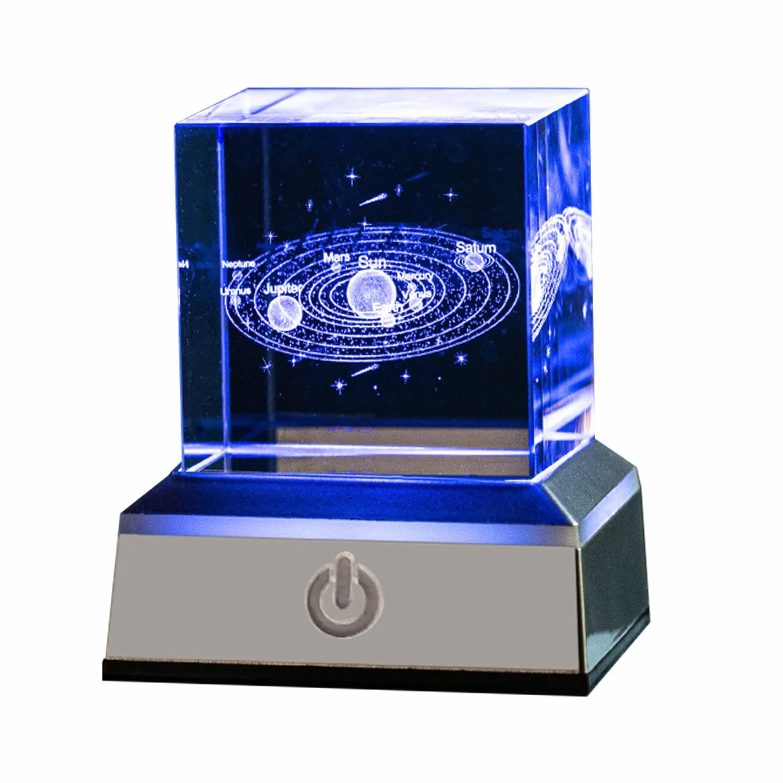 Kryształowa kula 3D, kryształowa kula 3D, kryształowa kula 3D, lampka nocna, galaktyka, kryształowa kula z diodami LED, kolorowa lampka nocna, podstawa dla miłośników astronomii, dekoracja