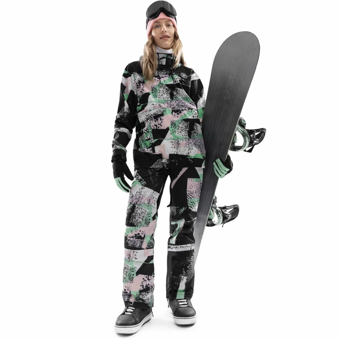 SIROKO - Spodnie Snowboardowe dla Kobiet Siroko P1-W Groove - XXS - Wielokolorowy/Czarny