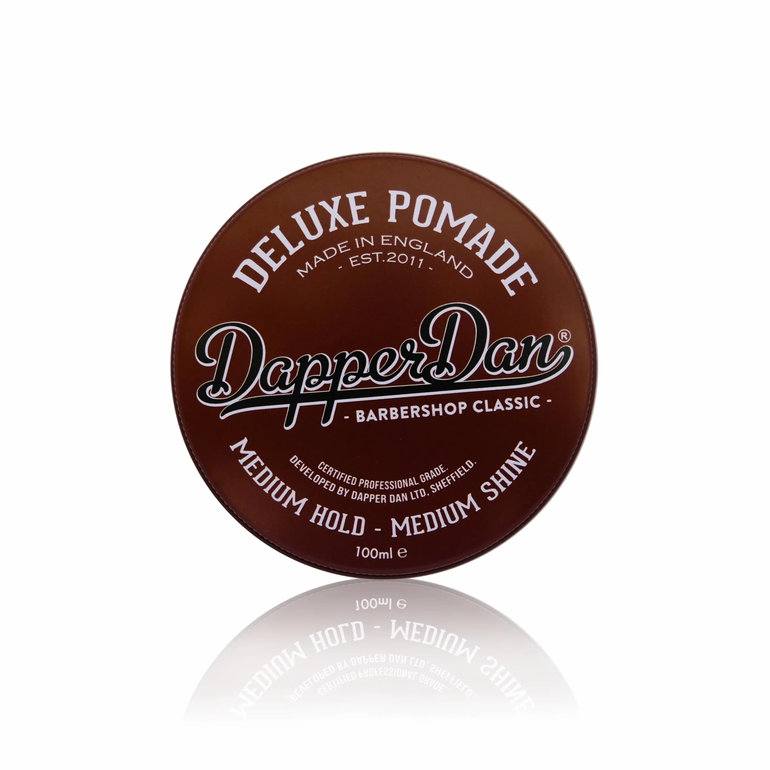 Dapper Dan Deluxe Pomada, Medium Hold Medium Shine, wszechstronna, elastyczna, na bazie wody, profesjonalny wygląd, 1 x 100 ml