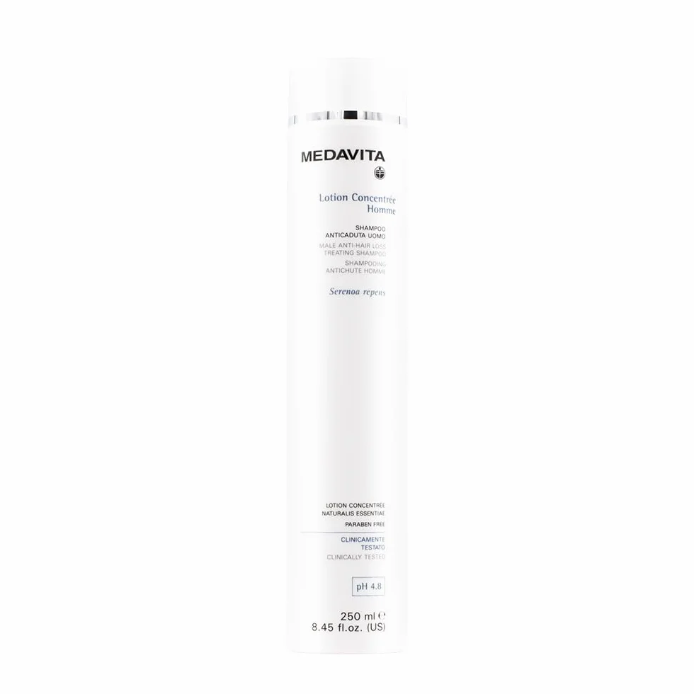 Medavita - Lotion ConcentrHomme szampon do leczenia przeciw wypadaniu włosów dla mężczyzn, pH 4,8-250 ml