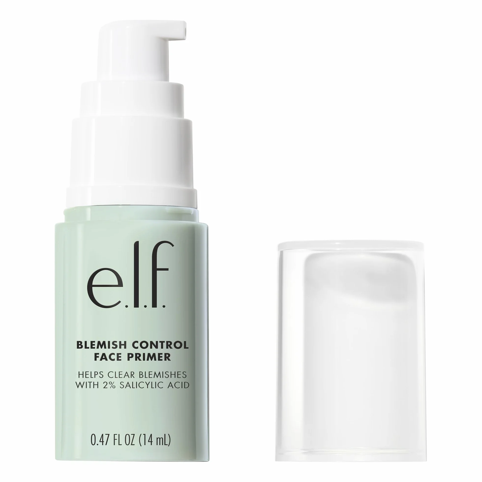 e.l.f. Blemish Control Face Primer, formuła zwalczająca trądzik, przygotowuje skórę i uspokaja, wegański i nietestowany na zwierzętach, mały, 14 ml
