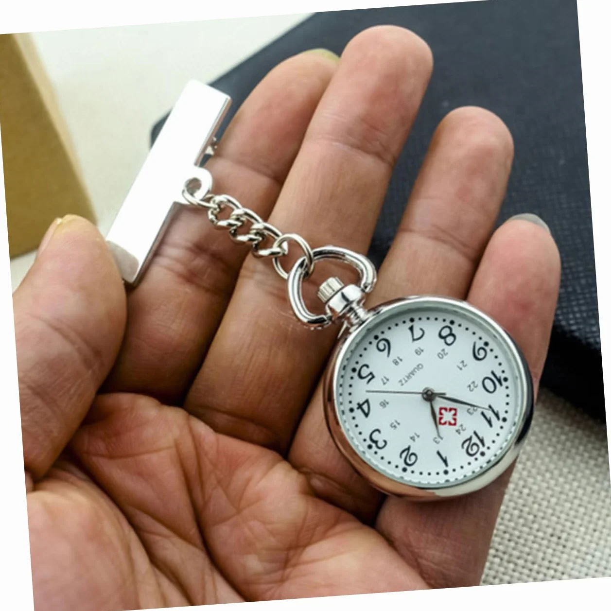 Amosfun 2 Sztuk Zegarek Kieszonkowy Relojes Para Mujeres Dziewczyna Zegarek Zegarek Damski Zegarki Dla Dziewczynek Klips Do Kluczy Zegarek Kieszonkowy Pielęgniarka Zegar Kieszonkowy Moda
