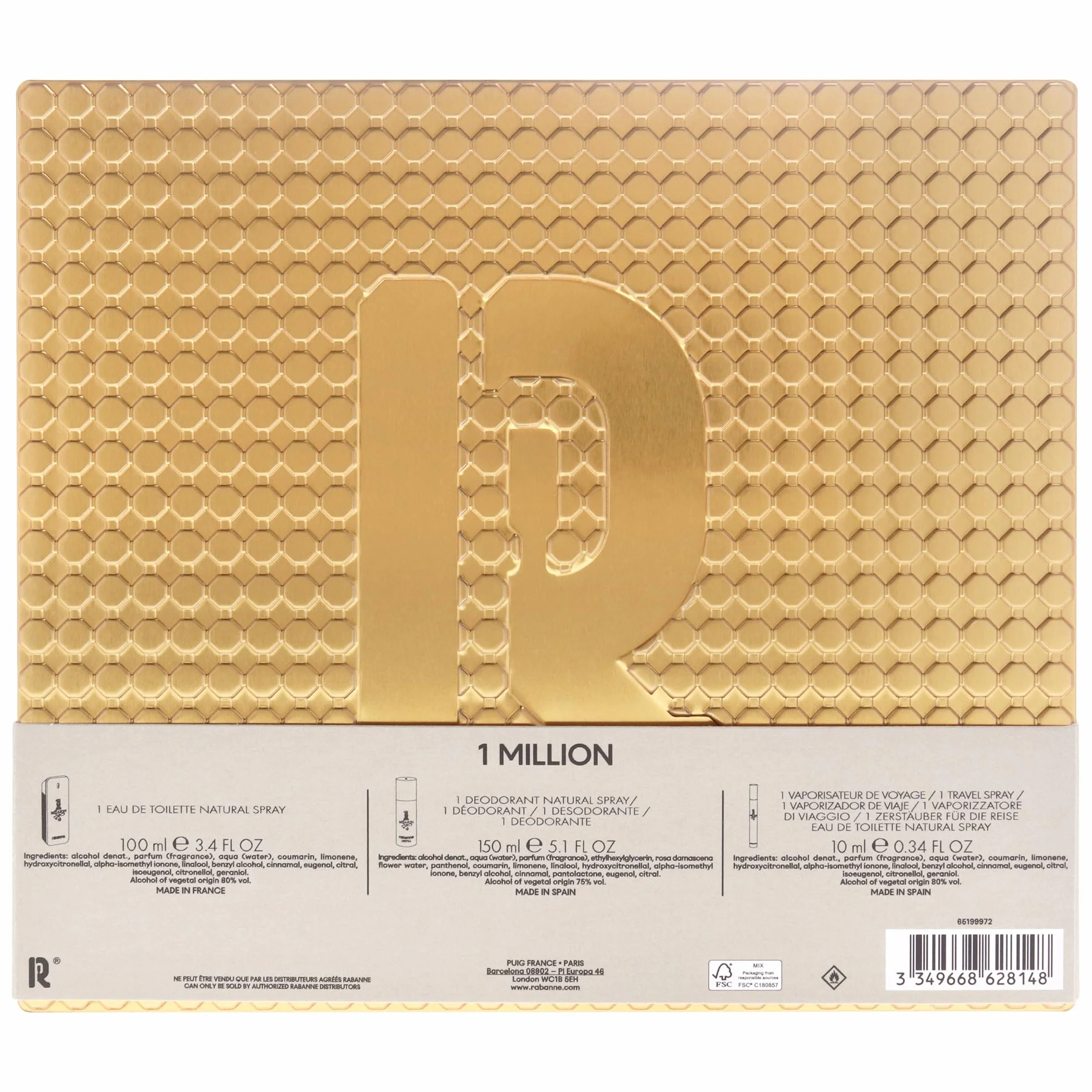 Paco Rabanne 1 Million EDT Spray 100ml Zestawy
