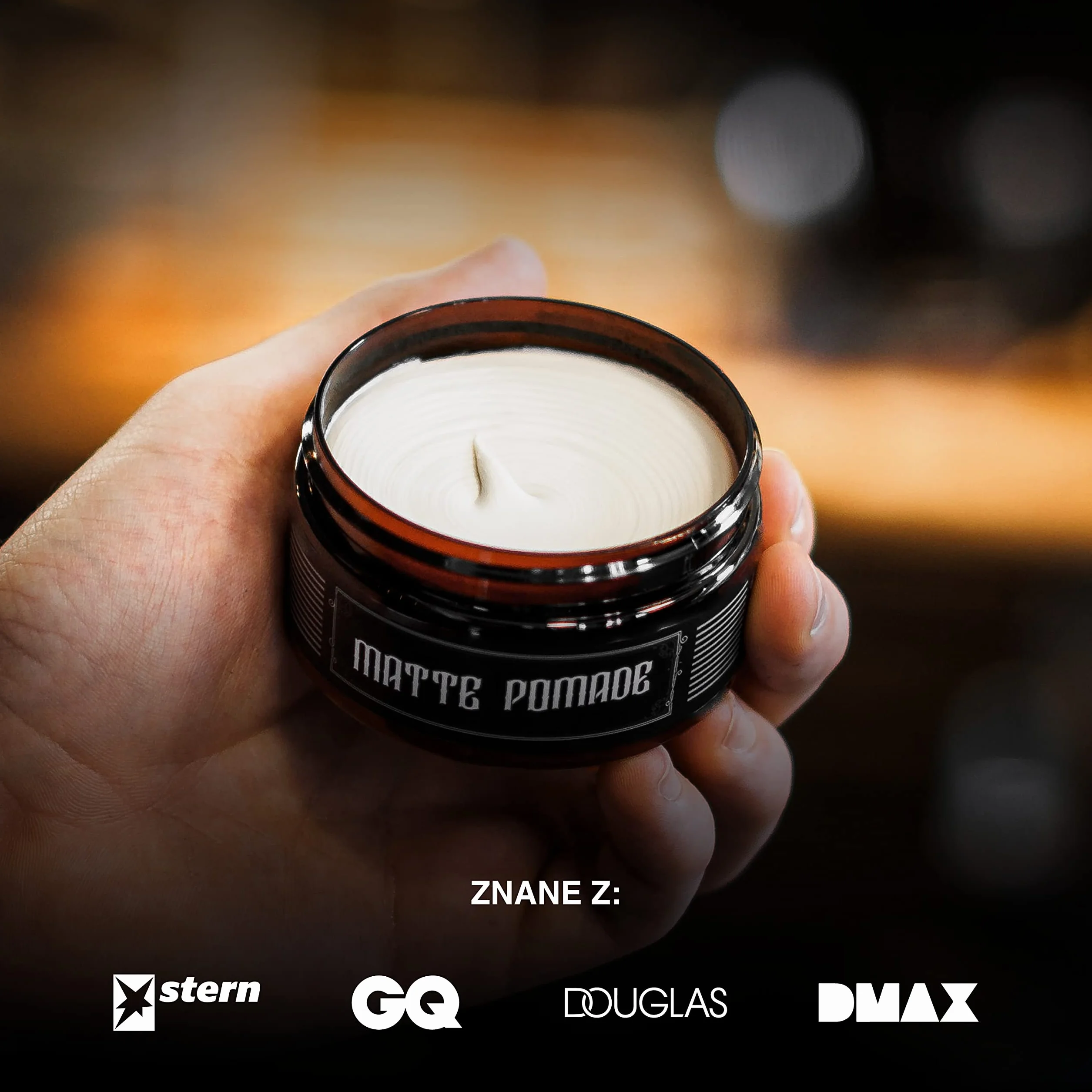 Charlemagne Matte Pomade Matowa pomada na bazie wody mocne trzymanie wosk do włosów matowy Barbershop Hair Wax