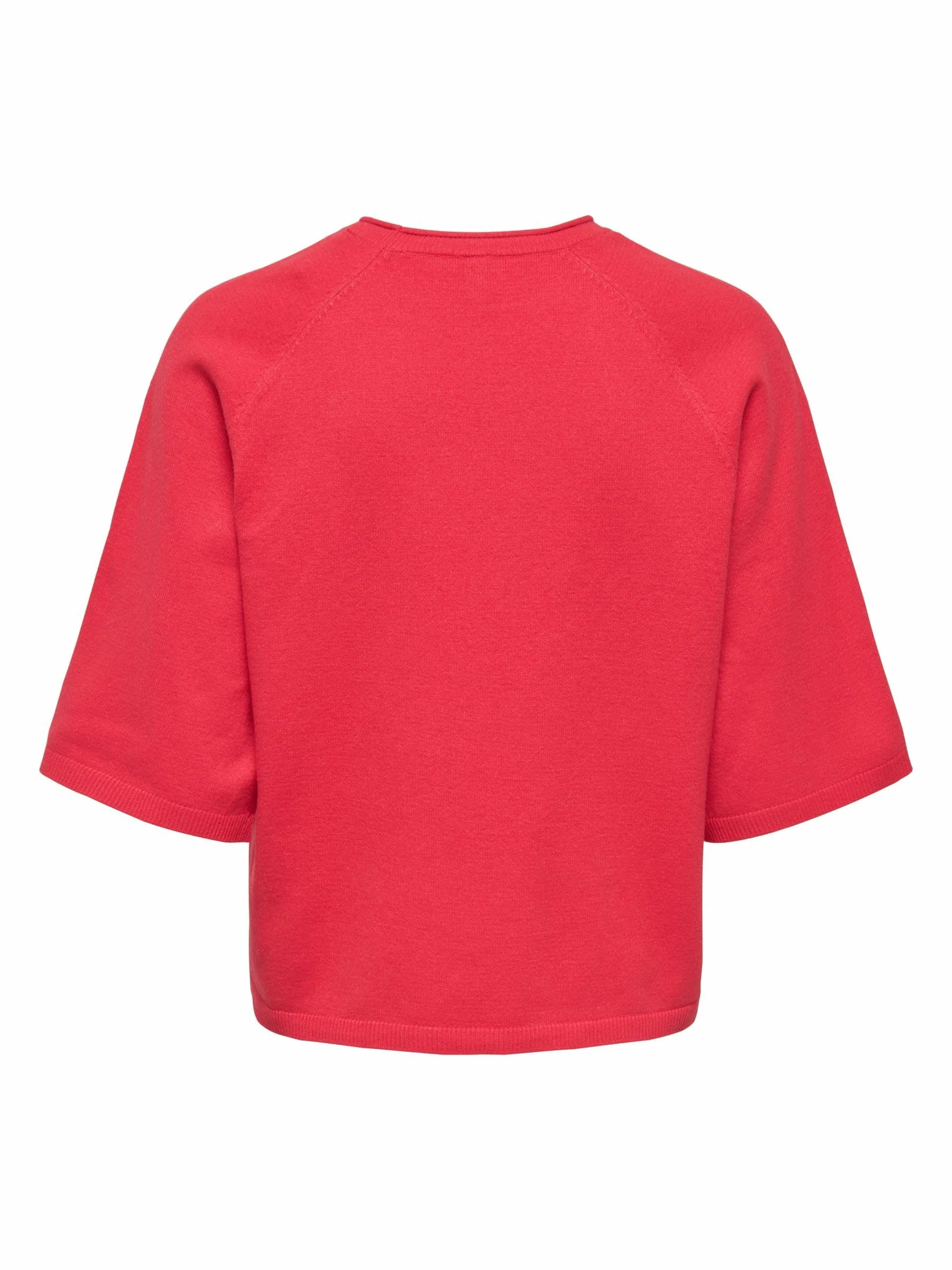 ONLY Onlloyal Knt Nca sweter z okrągłym dekoltem 3/4, czerwono-mars czerwony, M damski, Czerwony – Mars Red, M