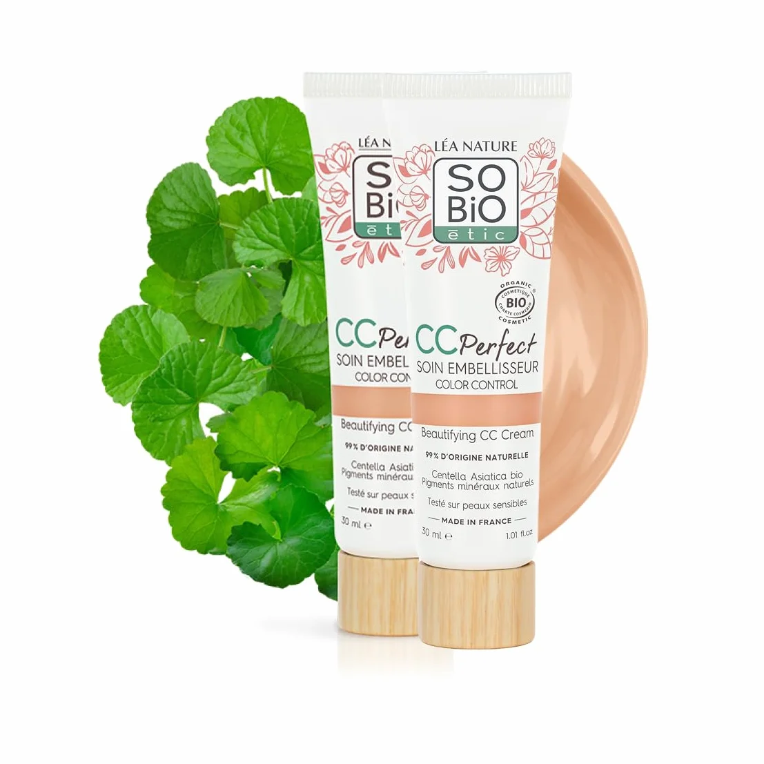 LEA NATURE SO Organic CC Cream Color Control Certified Organic - Perfect Clear Pielęgnacja upiększająca Przeciw zaczerwienieniom Centella asiatica bio Wegańska