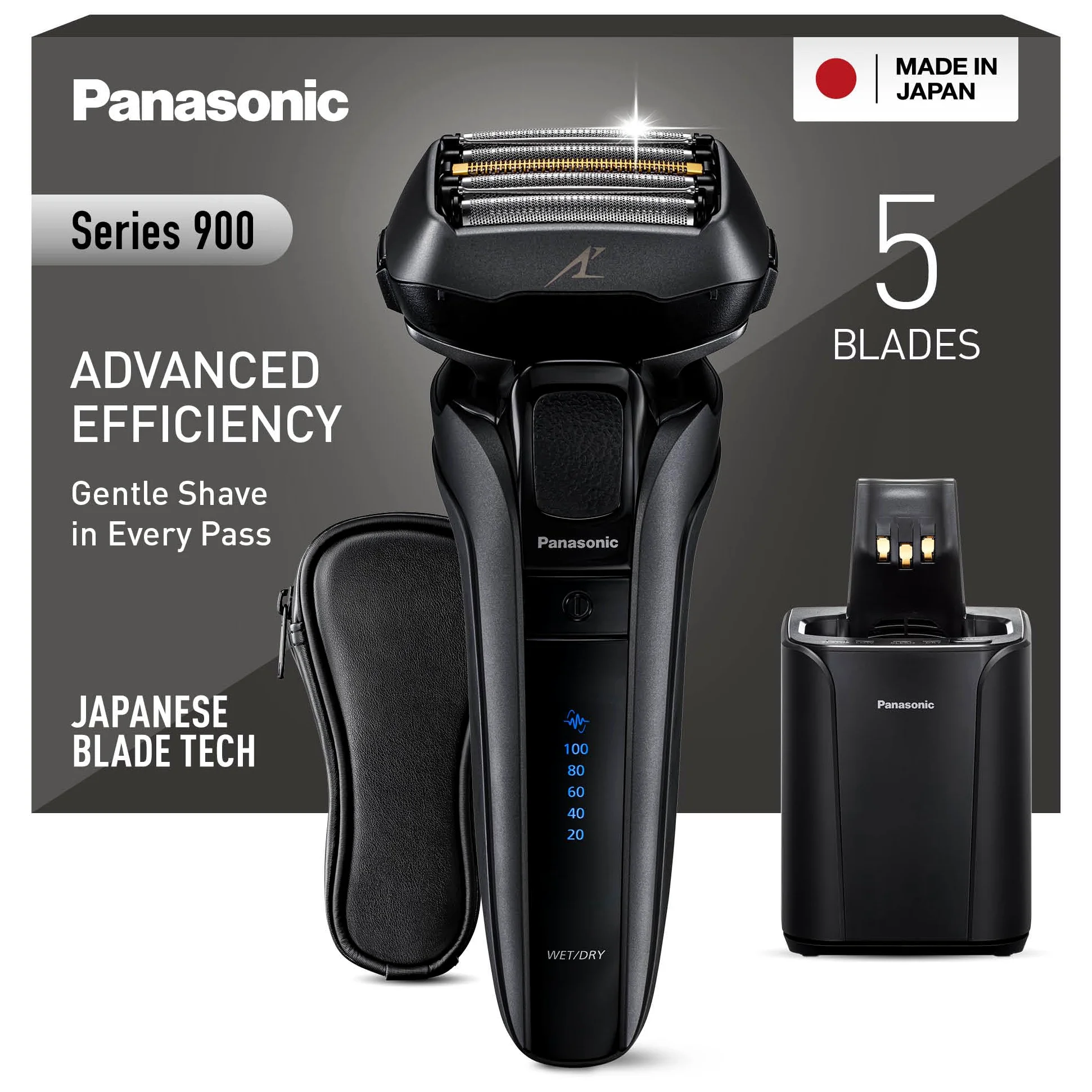 Panasonic Series 800 ES-LV97 5-ostrzowa golarka elektryczna, czarna