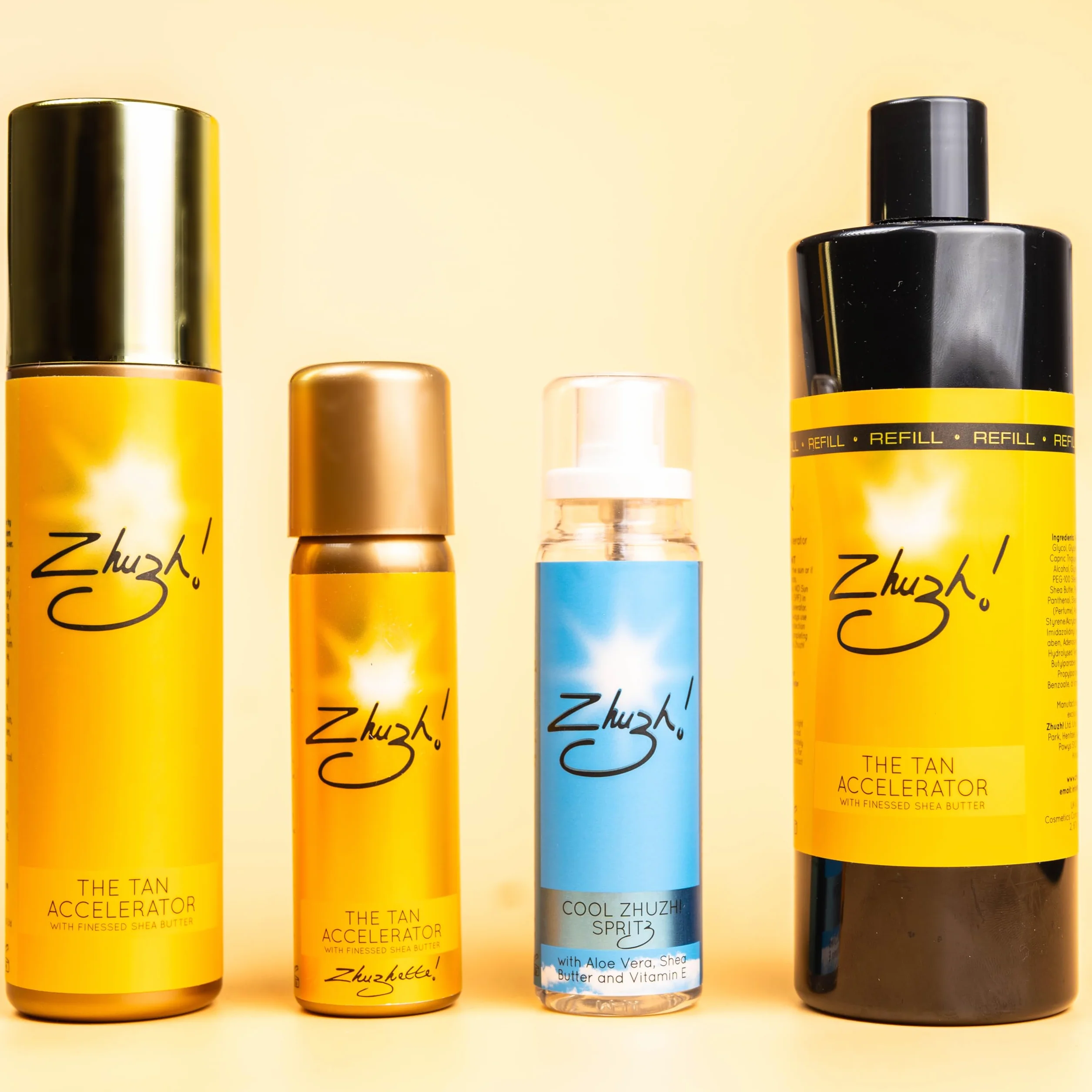 Zhuzh! Przyspieszacz opalania 200 ml – szybka, naturalna opalenizna – formuła nawilżająca na słońce i solarium – ze składnikami pielęgnacyjnymi dla równomiernego, długotrwałego blasku