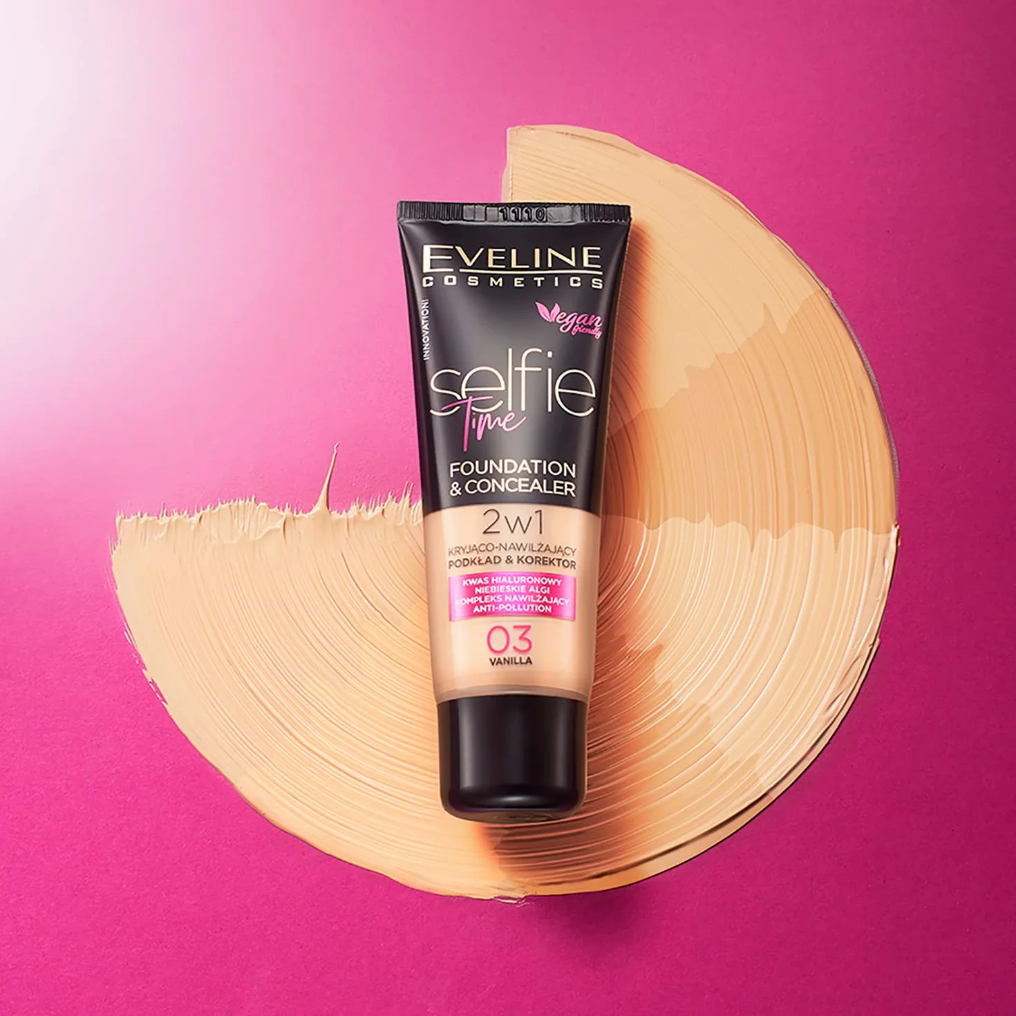 Eveline Cosmetics Selfie Time Kryjąco-nawilżający podkład & korektor - No 06 honey