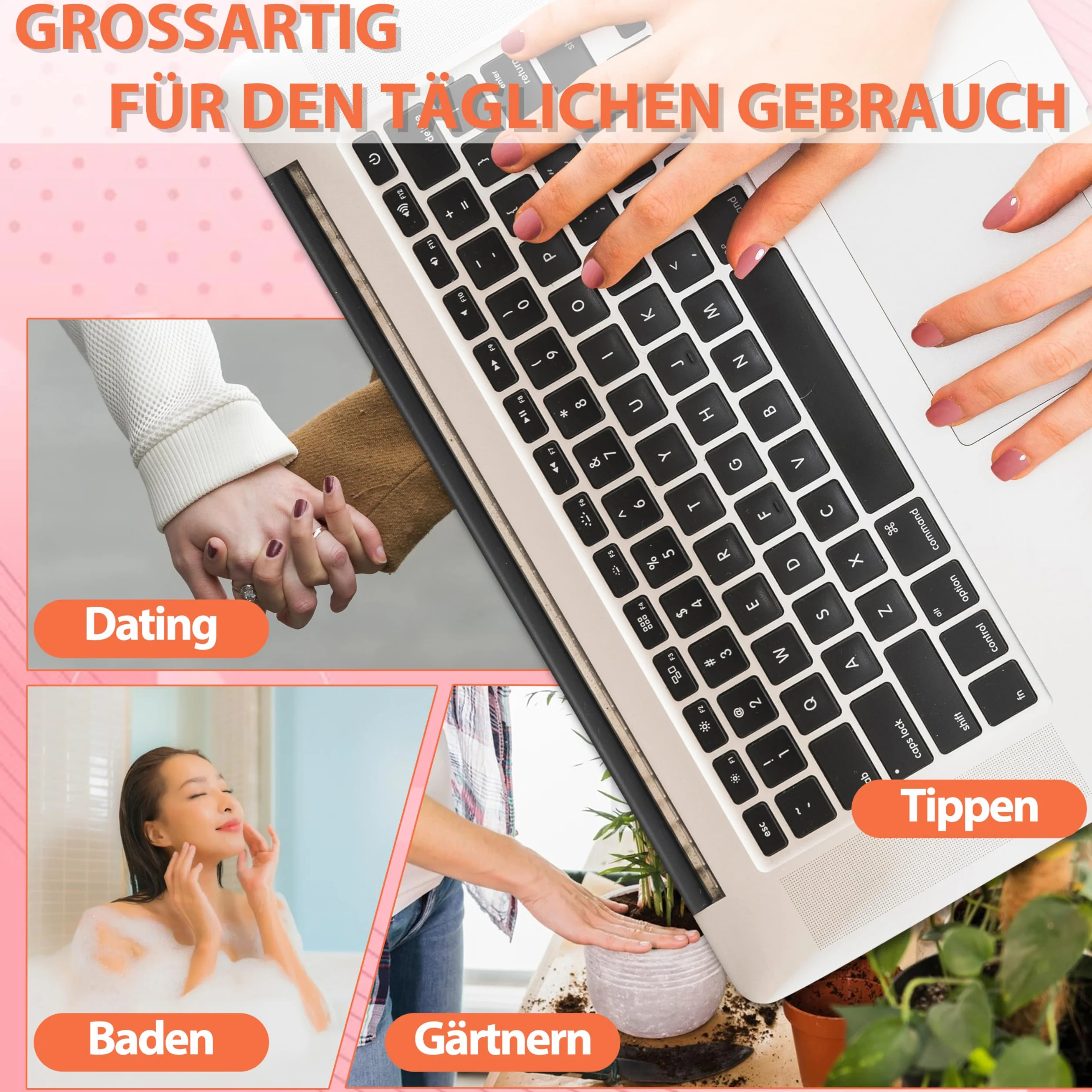 MrCuvaryas Nail Tips-X-0255-LY-24-05 Paznokcie u Stóp do Naklejenia, Kwadratowe Sztuczne Paznokcie w Pełni Pokrywające, DE-NailTips-X-0255-LY-24-05