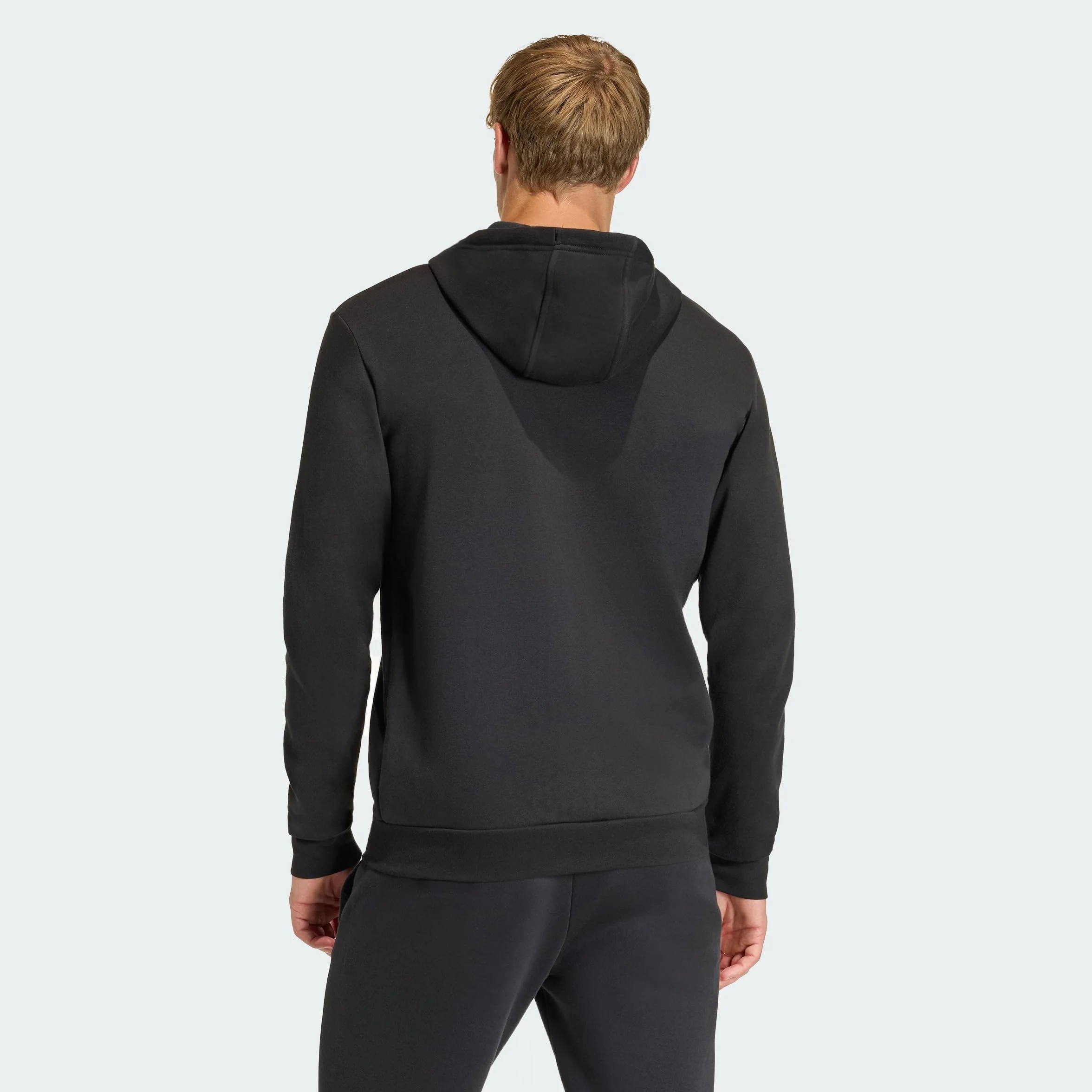 adidas Mezczyzni Entrada26 Full Zip Hoodie Sweatshirt, black/white, L
