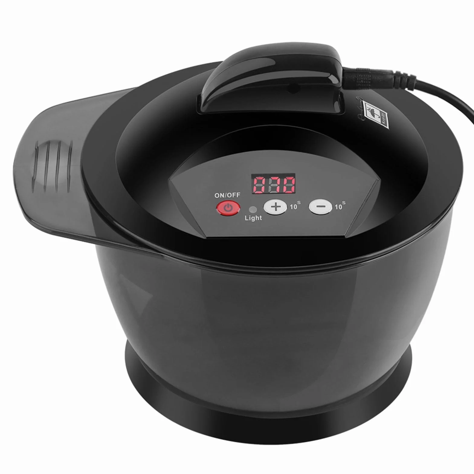 Miska do mieszania włosów Automatyczny mikser z USB wielokrotnego ładowania wyświetlacz LCD salon fryzjerski domowe narzędzia DIY 320 ml