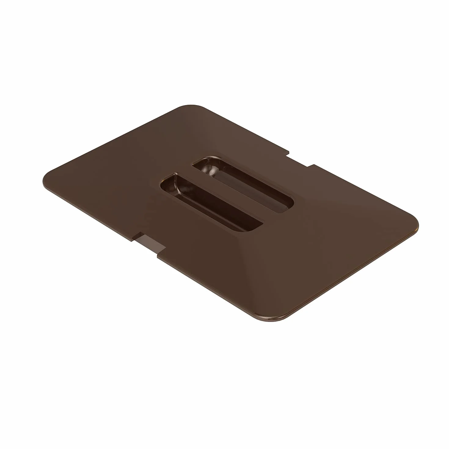 LM 532 brązowa pokrywa na kosz na śmieci pokrywa pojemnika tworzywo sztuczne, kolor brązowy, 15,5 x 23 x 1 cm, idealna do koszy na śmieci LM 530