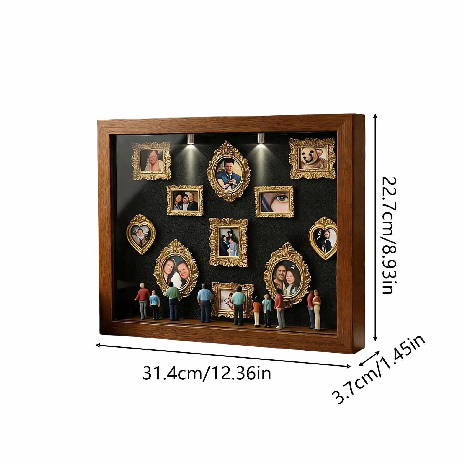 Mini Silhouette Frame Diy - Compact Decorative Museum-Style Memory Craft for Creative Projects, Lightweight Design with Diy Customization Feature, Small Museum Frame for Wedding Birthday