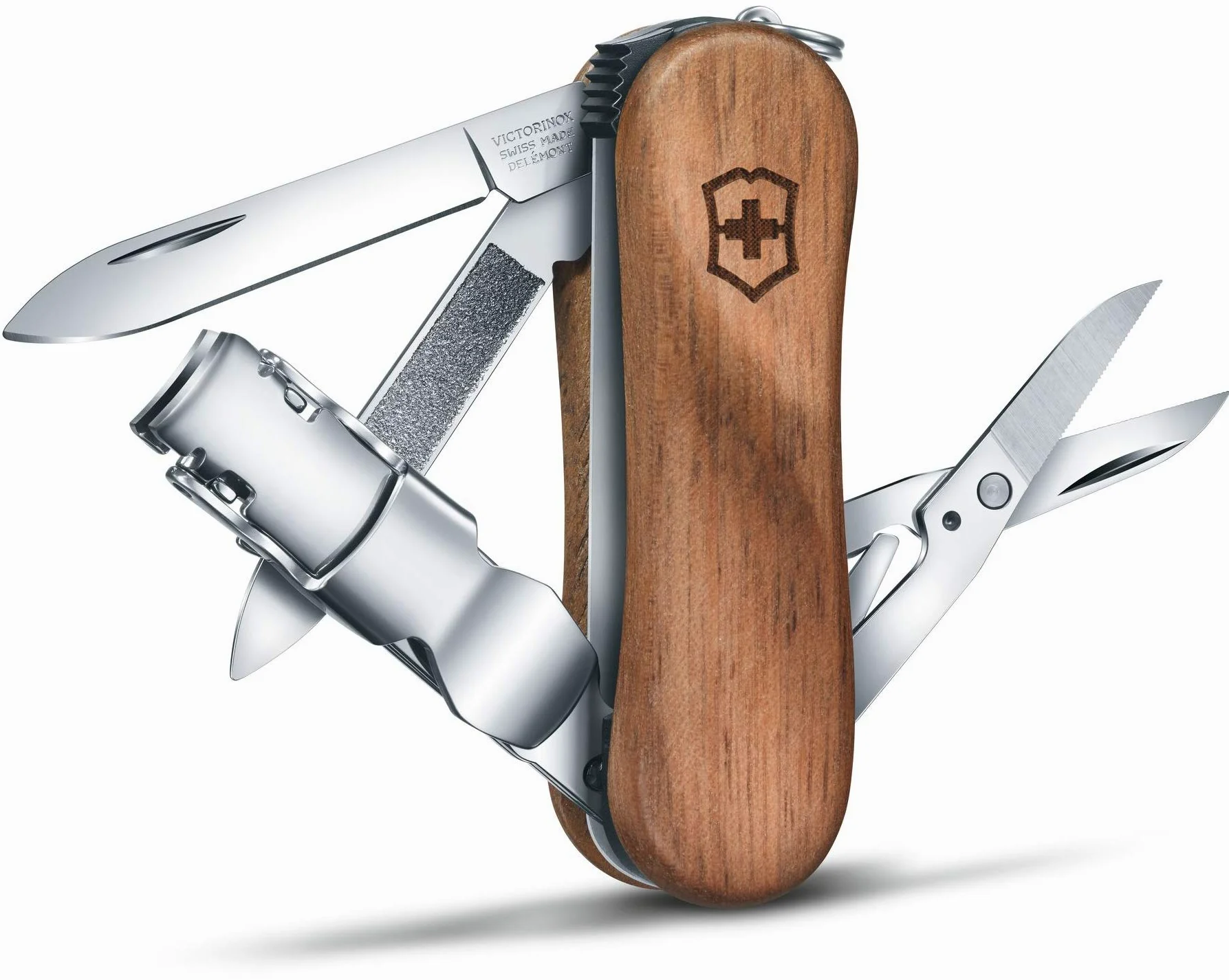 Victorinox Holz Nagelknipser 580 6 Funktionen Nussbaumholz